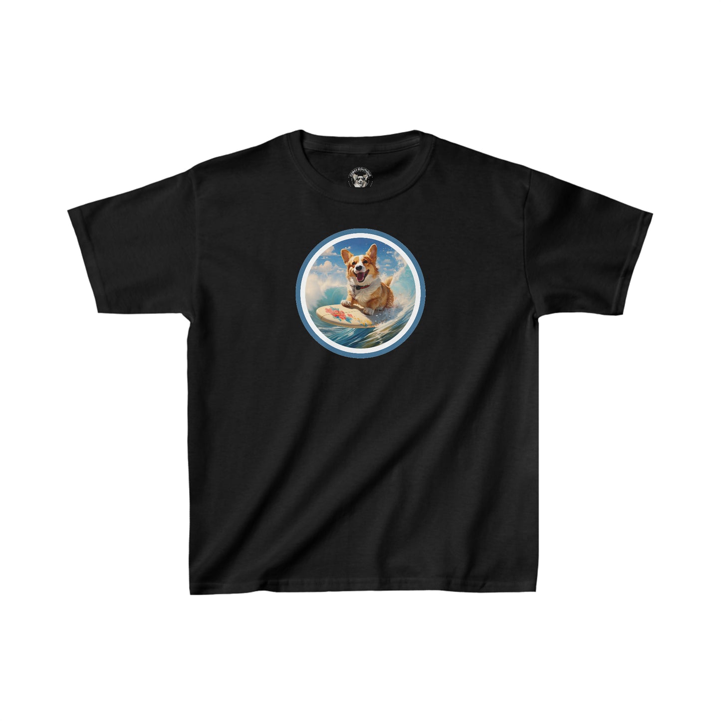Cowabunga Corgi - Kids Heavy Cotton Tee