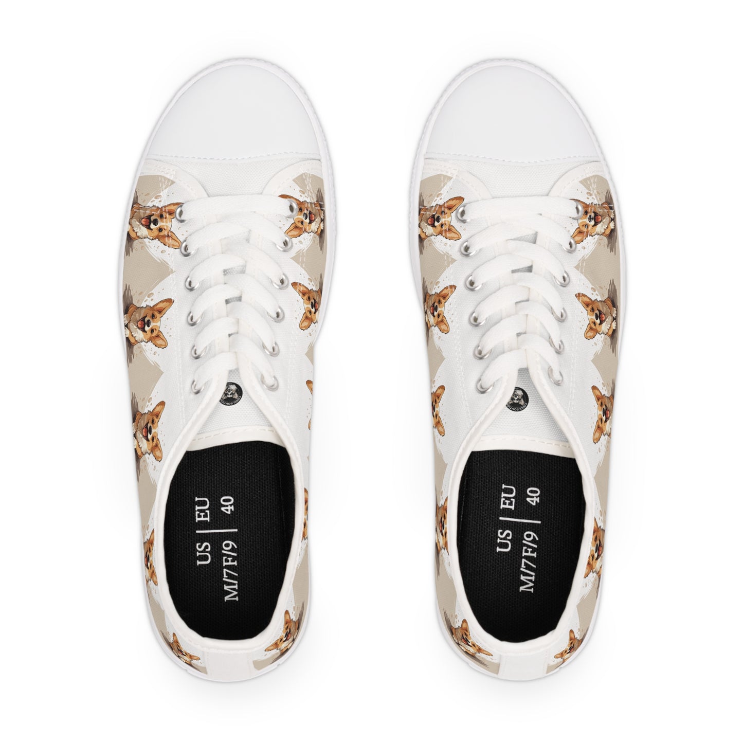 Corgi Cuteness - Women's Low Top Sneakers