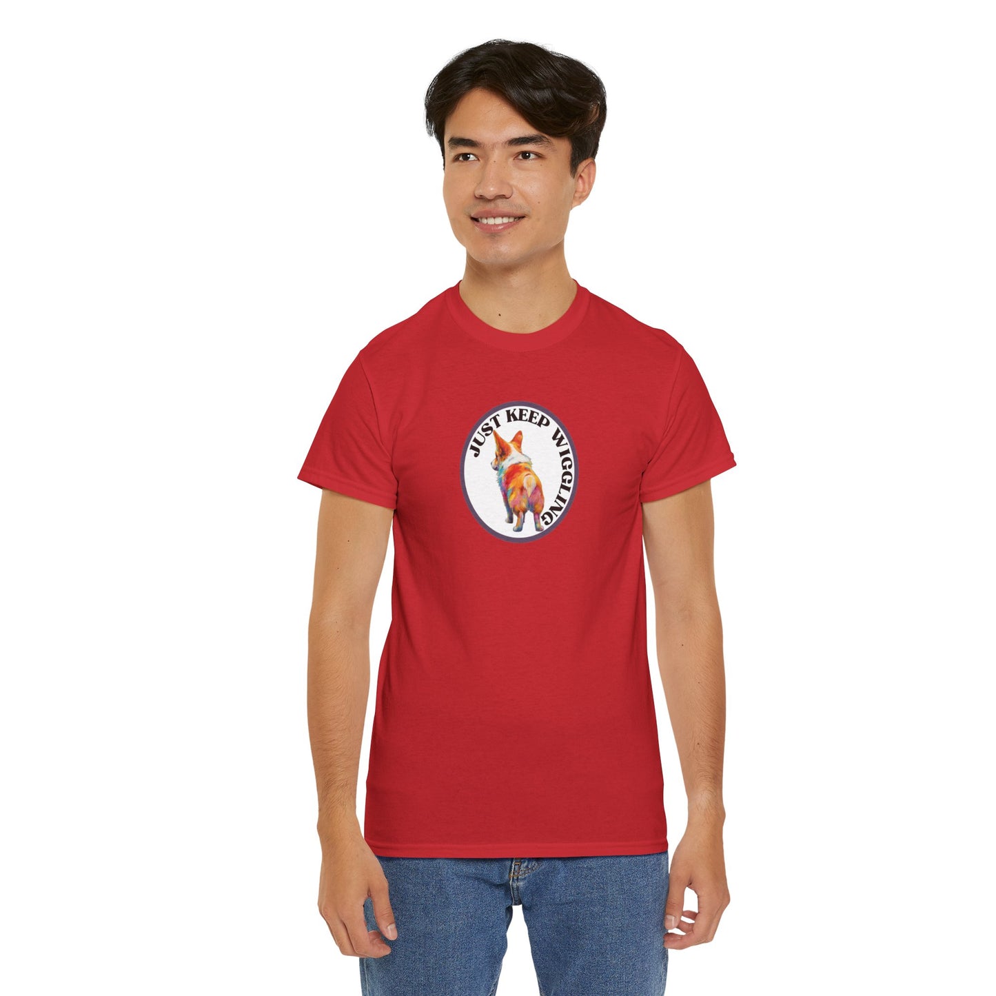 Just Keep Wiggling - Unisex Heavy Cotton Tee