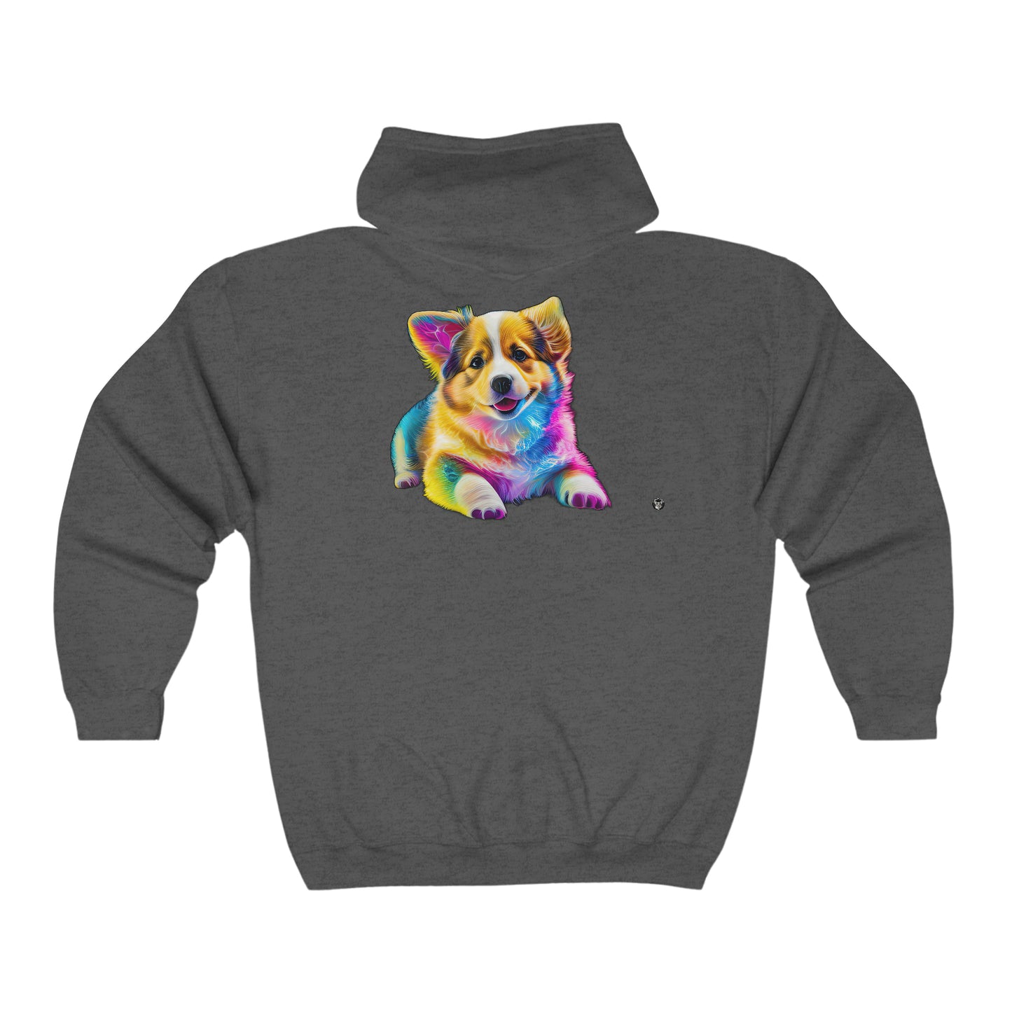 Colorful Corgi - Zip Hoodie