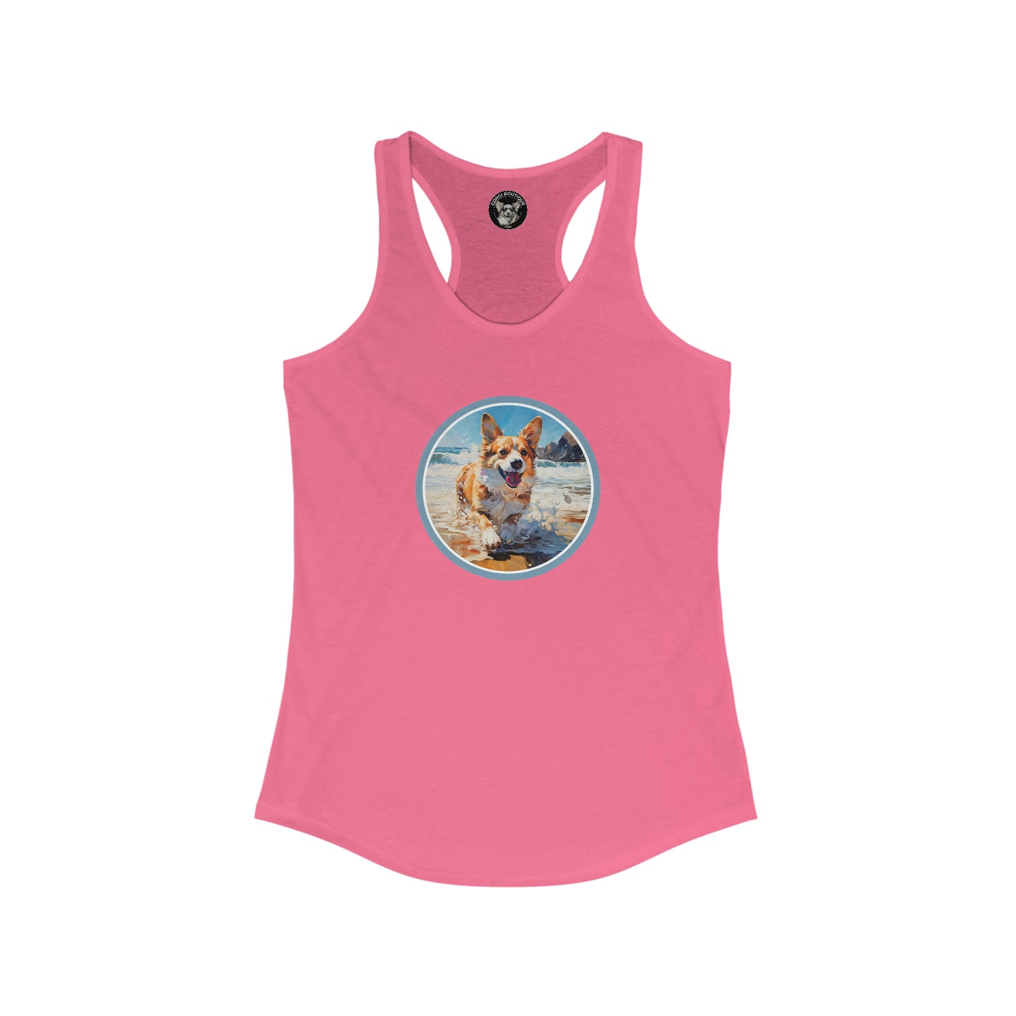 Coastal Corgi - Racerback Tank