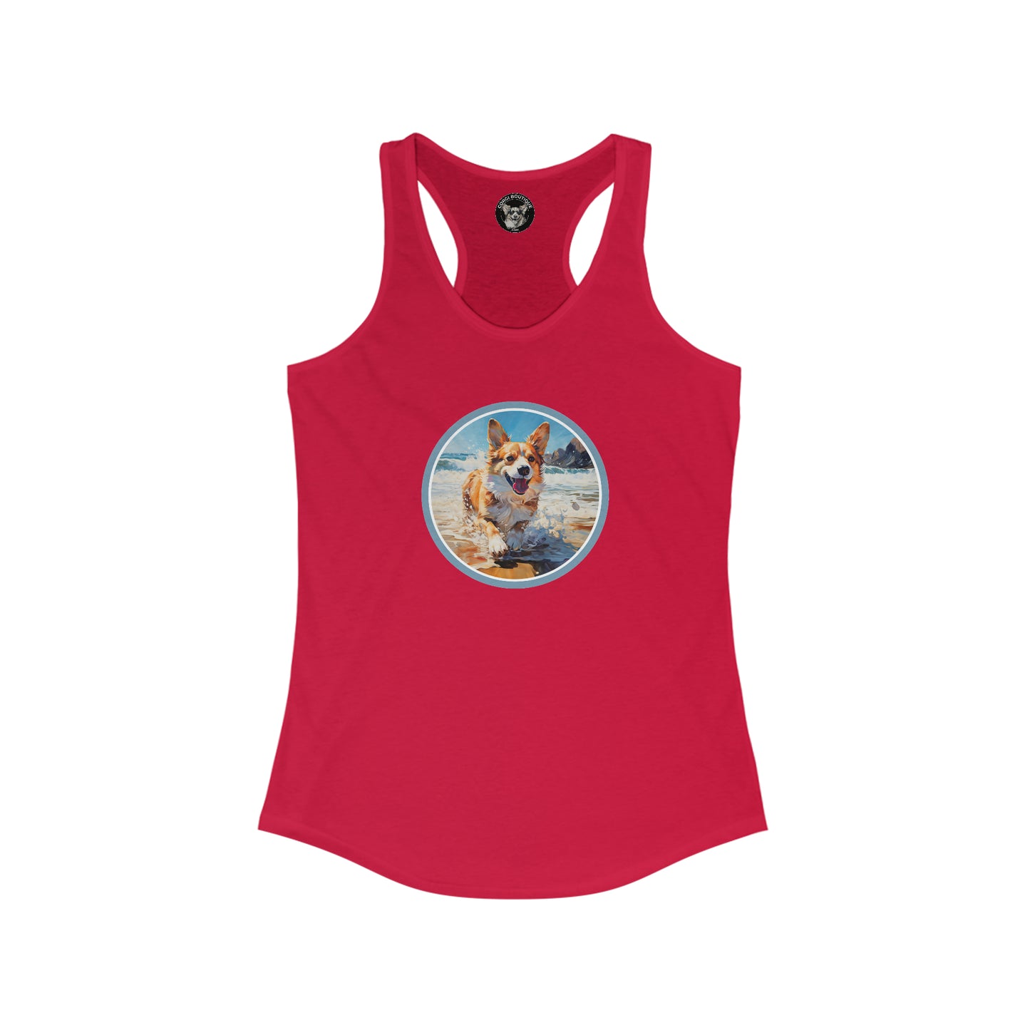 Coastal Corgi - Racerback Tank