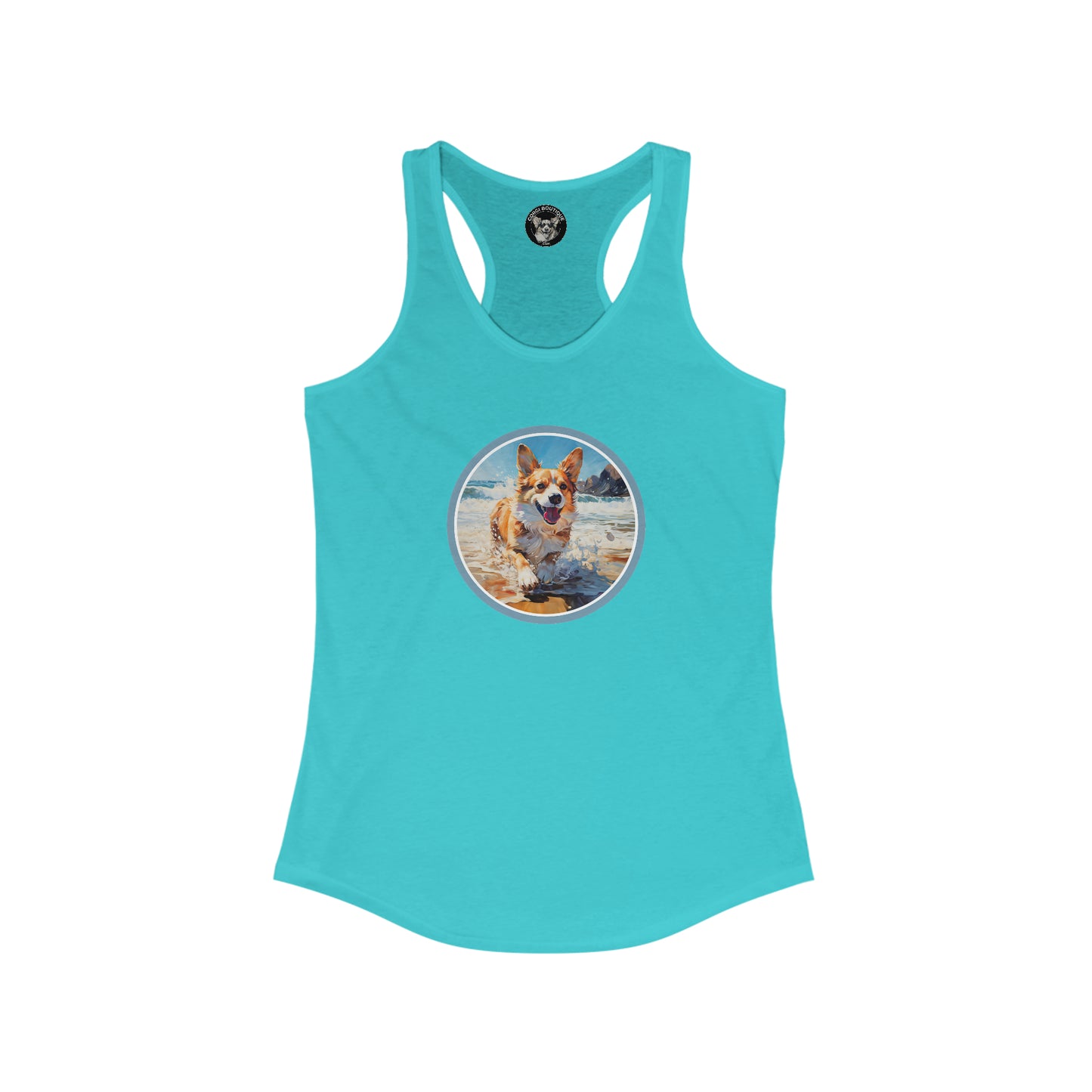 Coastal Corgi - Racerback Tank
