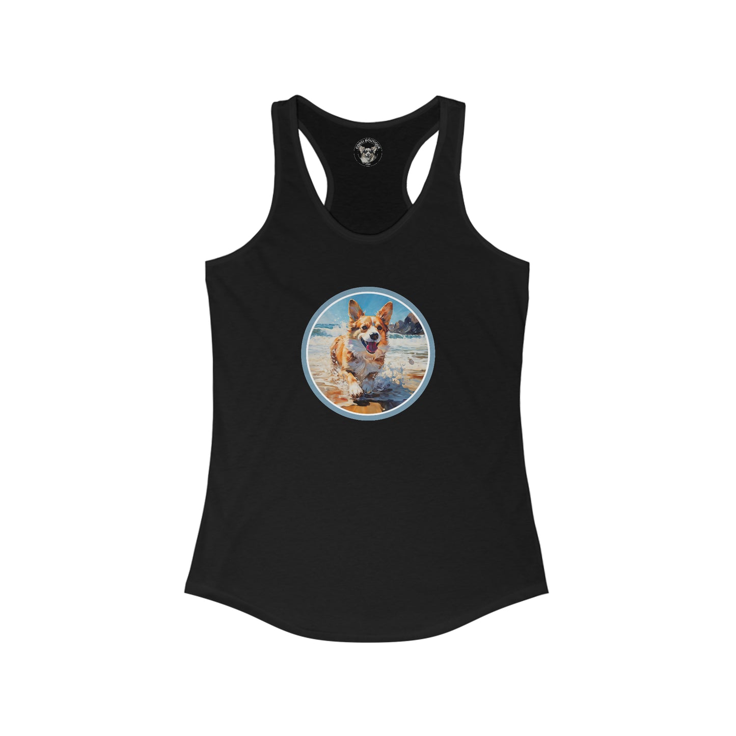 Coastal Corgi - Racerback Tank