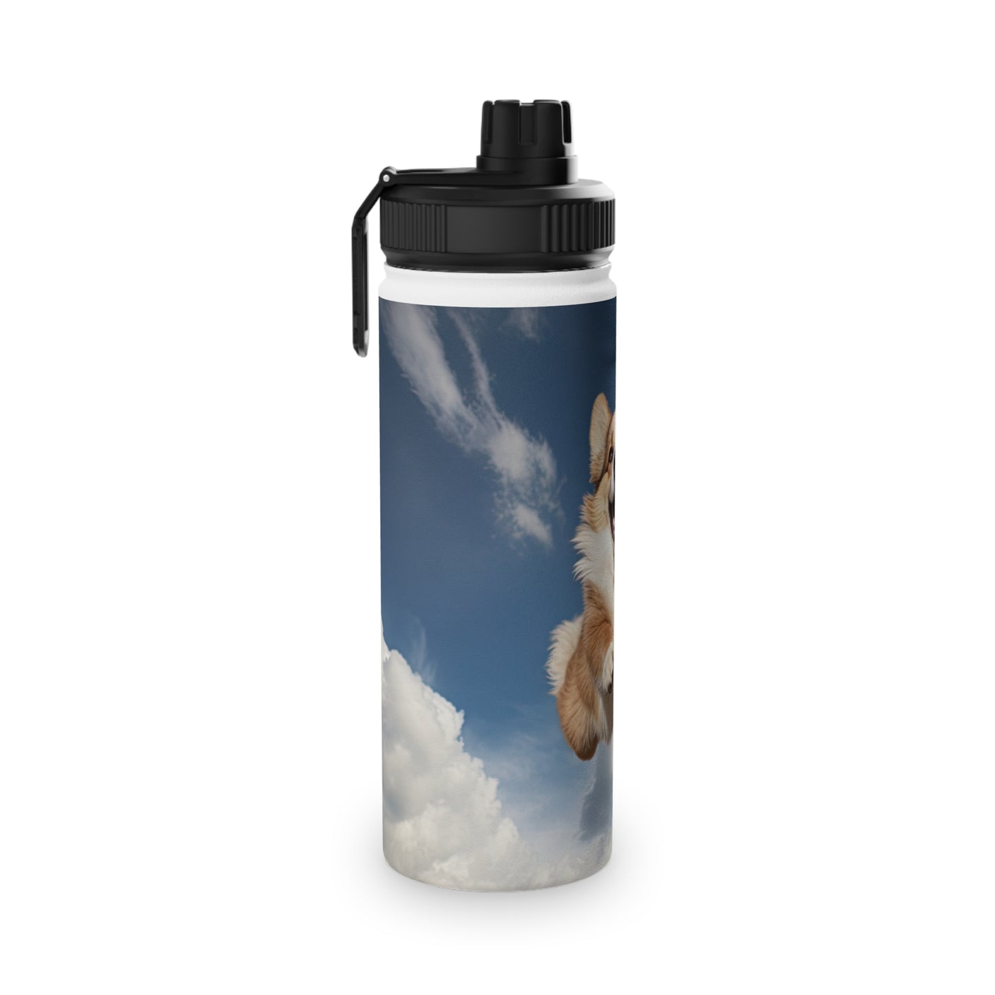Super Corgi - Water Bottle with Sport Lid