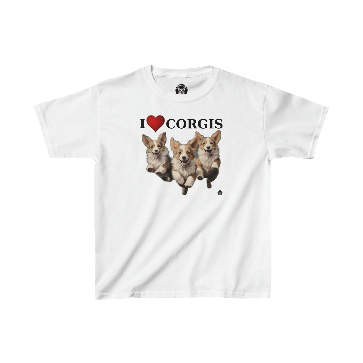 I Heart Corgis - Kids Heavy Cotton Tee