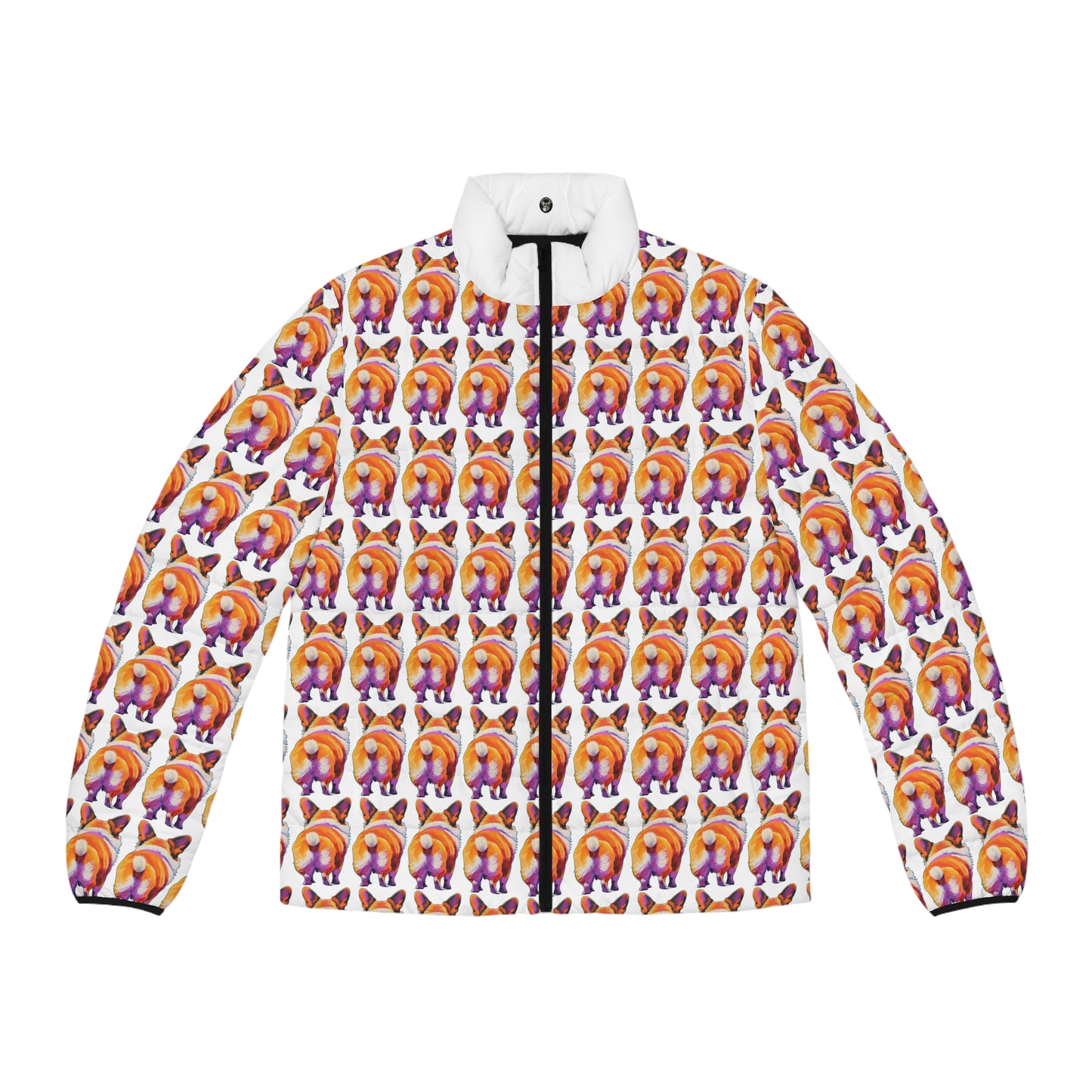 Corgi Butt Mosaic - Puffer Jacket