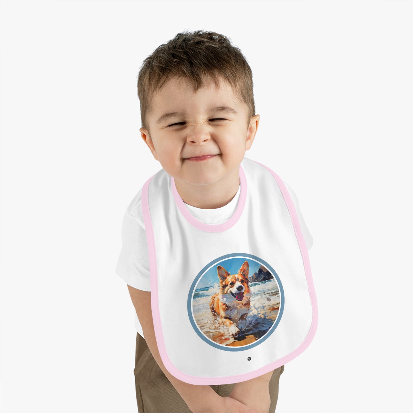 Coastal Corgi - Baby Bib