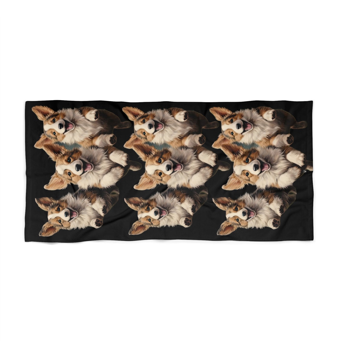 Corgi Enthusiasm - Beach Towel