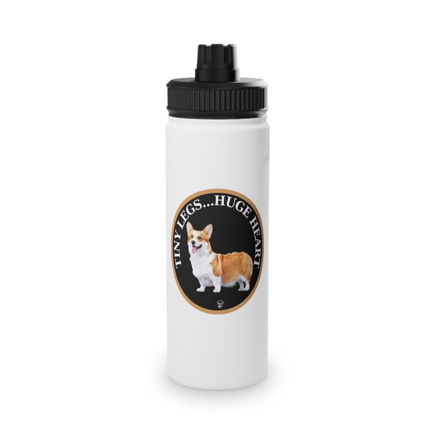 Tiny Legs...Huge Heart - Water Bottle with Sport Lid