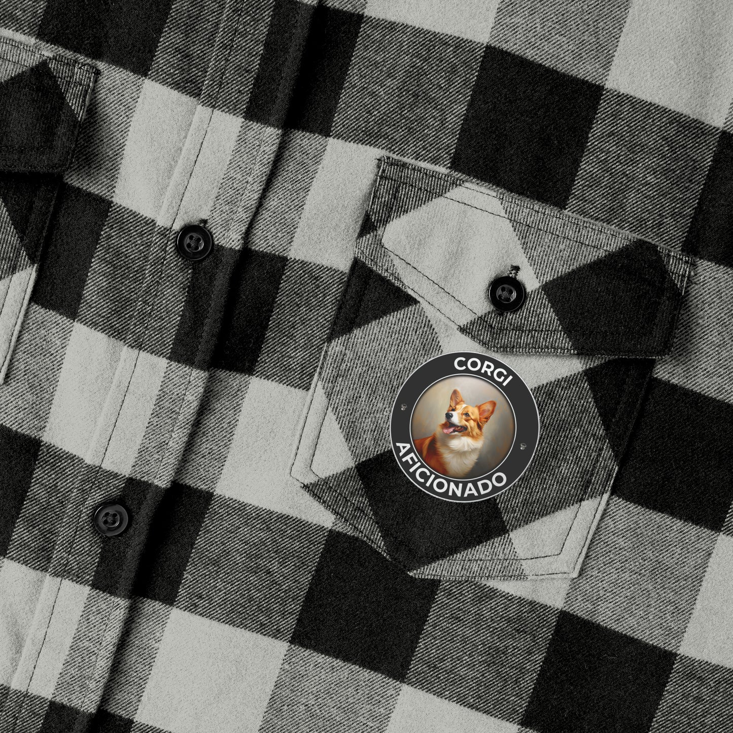 Corgi Aficionado - Flannel Shirt