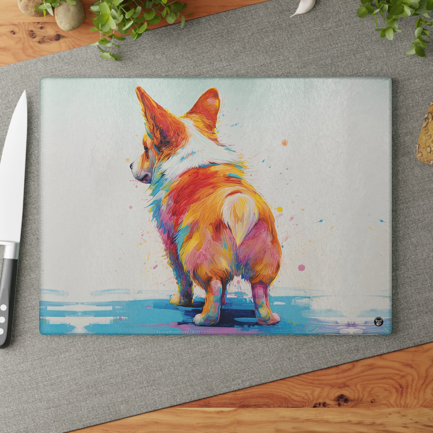 Rump Toast - Glass Cutting Board