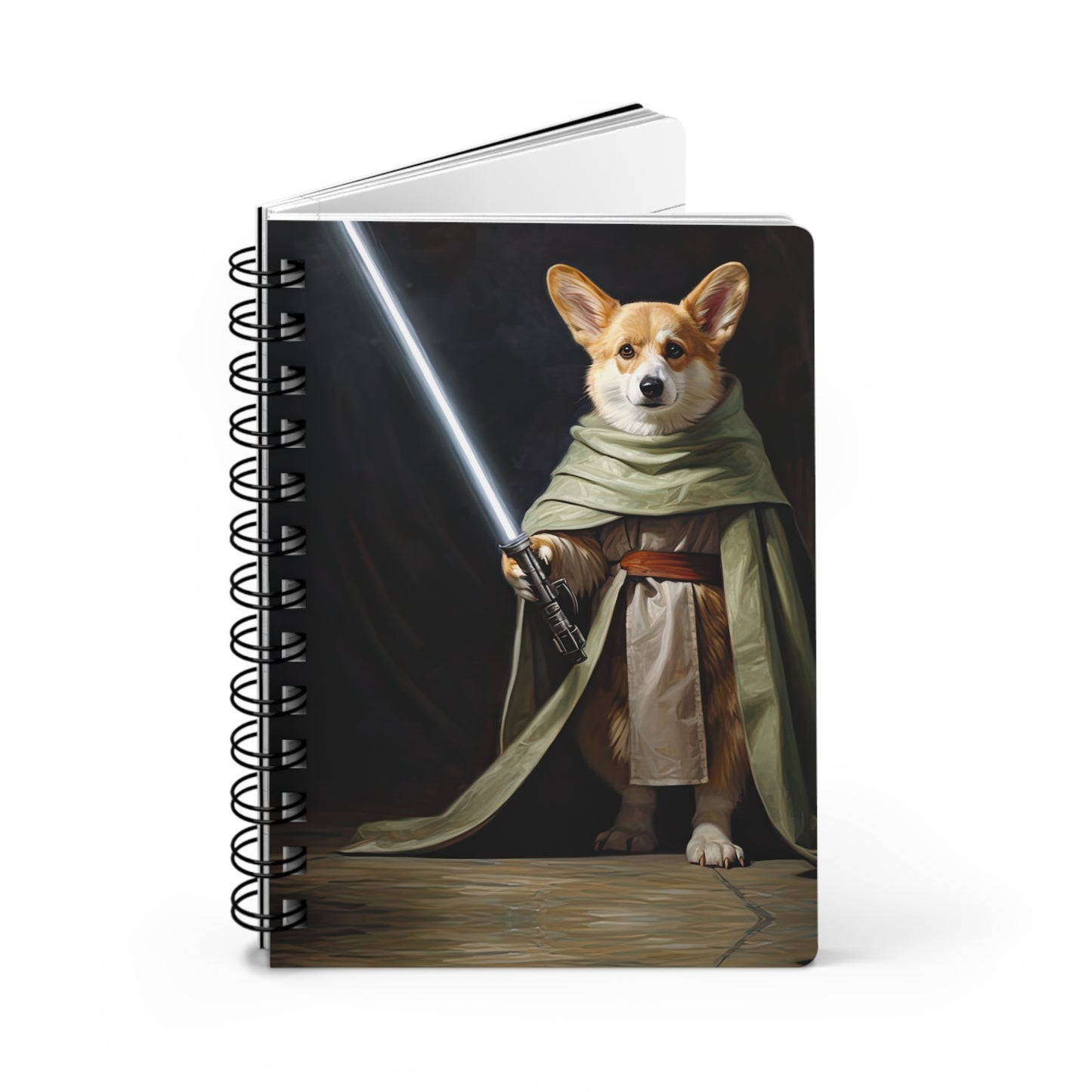 Jedi Corgi - Spiral Bound Notebook