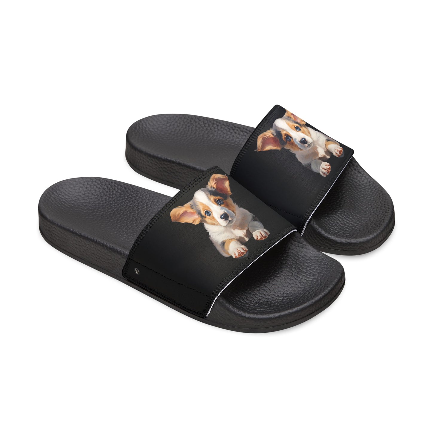 Puppy Portrait - Women's Slide Sandals