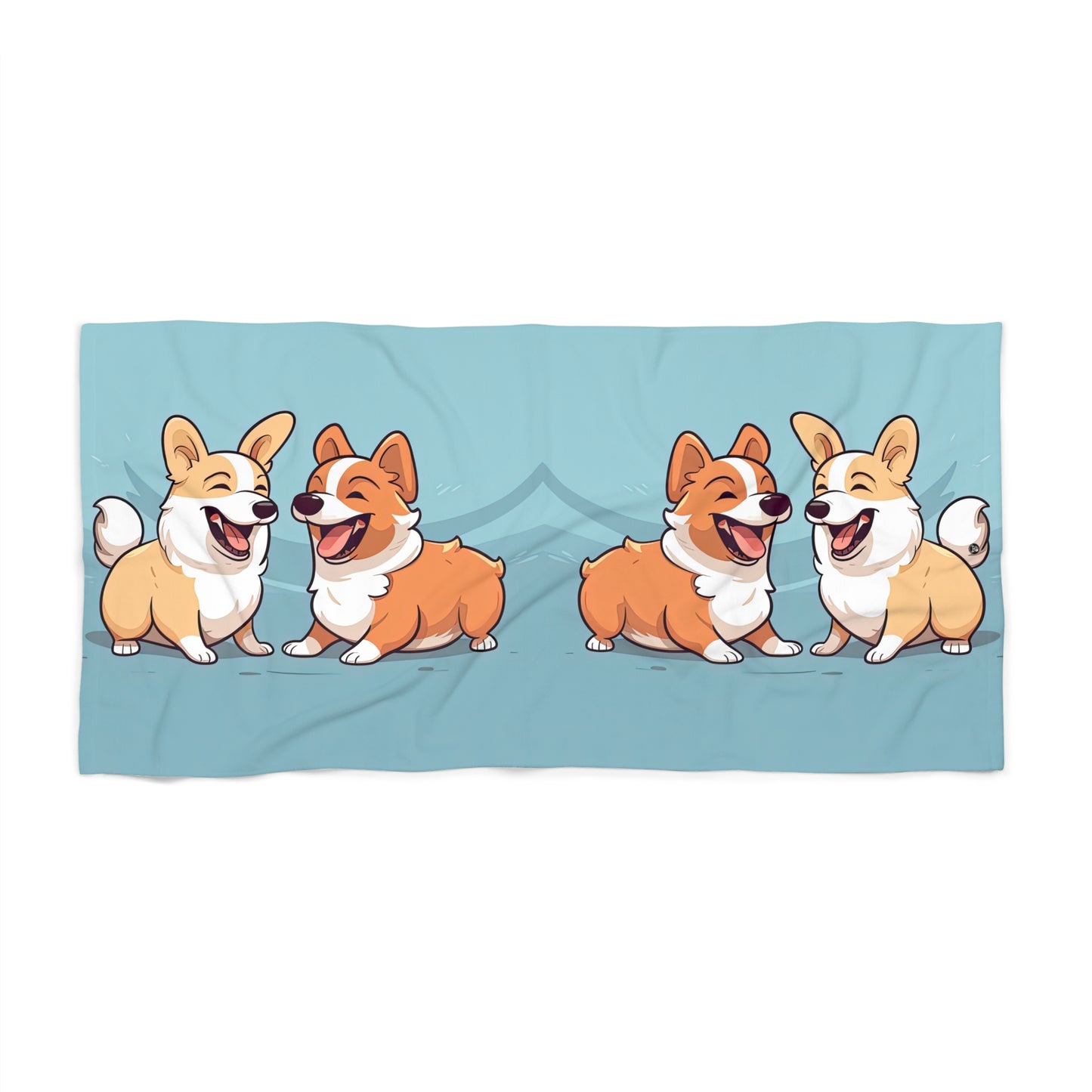 Corgi Couple - Beach Towel