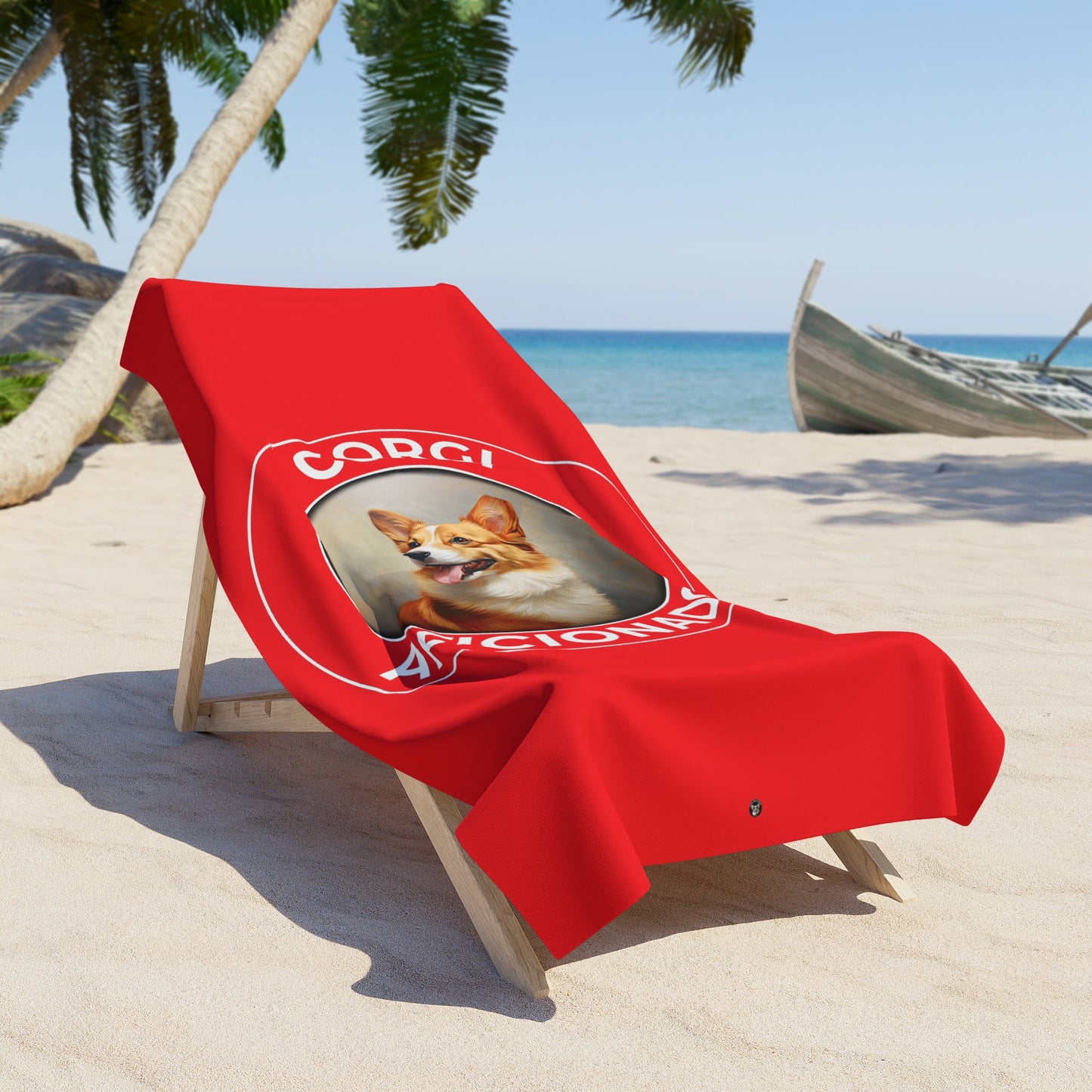Corgi Aficionado - Beach Towel