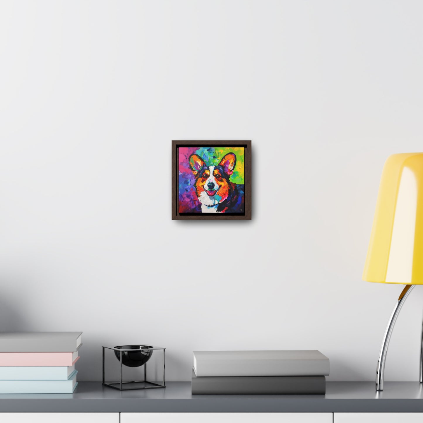 Colorful Cardigan - Framed on Canvas