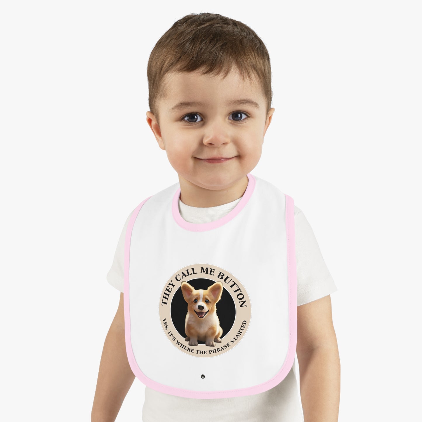 Cute as a Button - Baby Bib