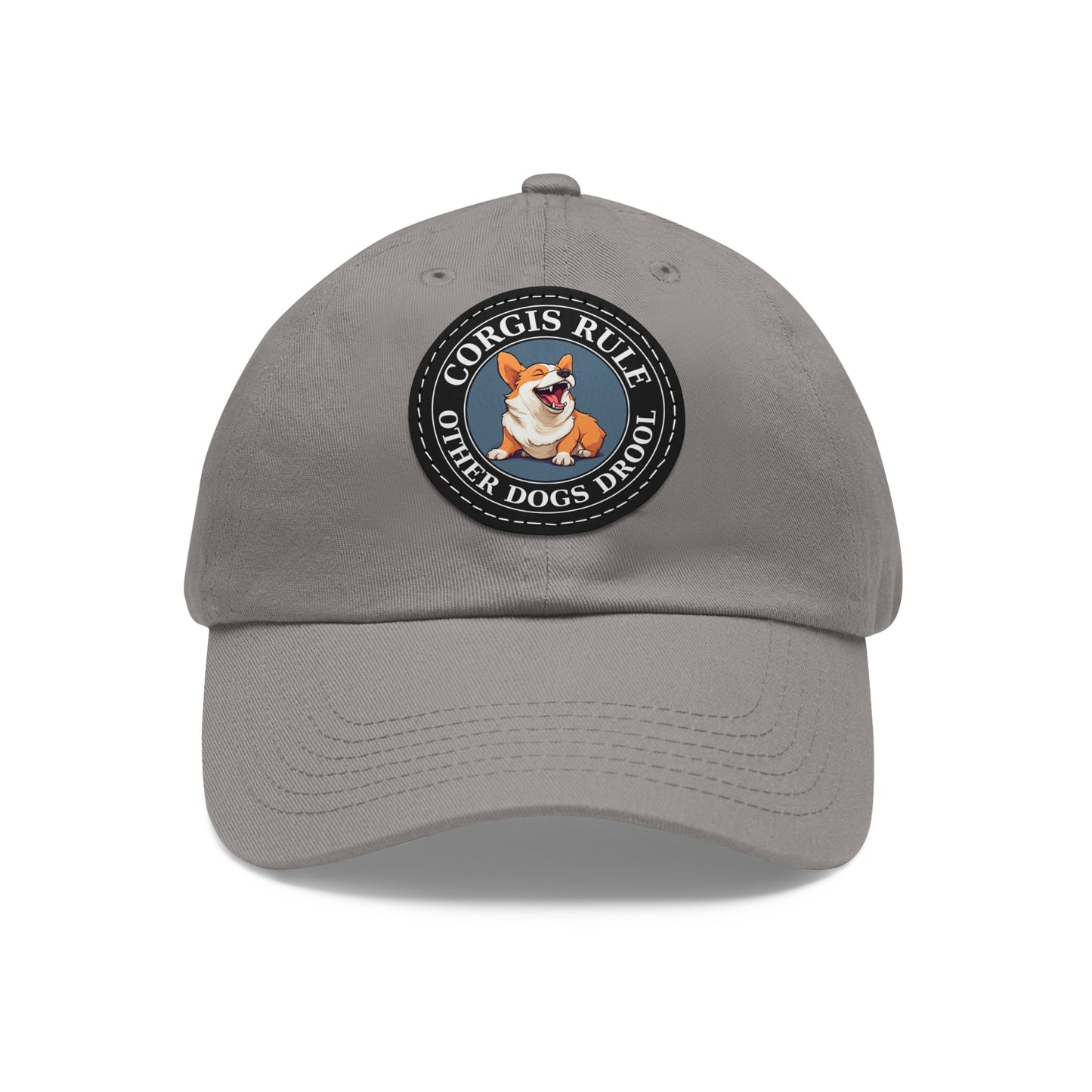 Corgis Rule...Other Dogs Drool - Cap with Leather Patch