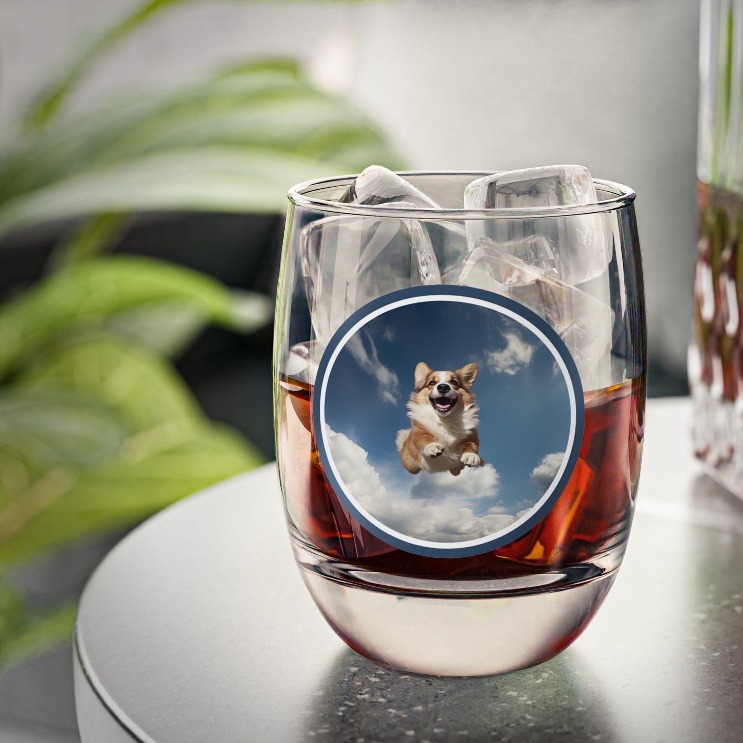Flying Corgi - Whiskey/Juice Glass