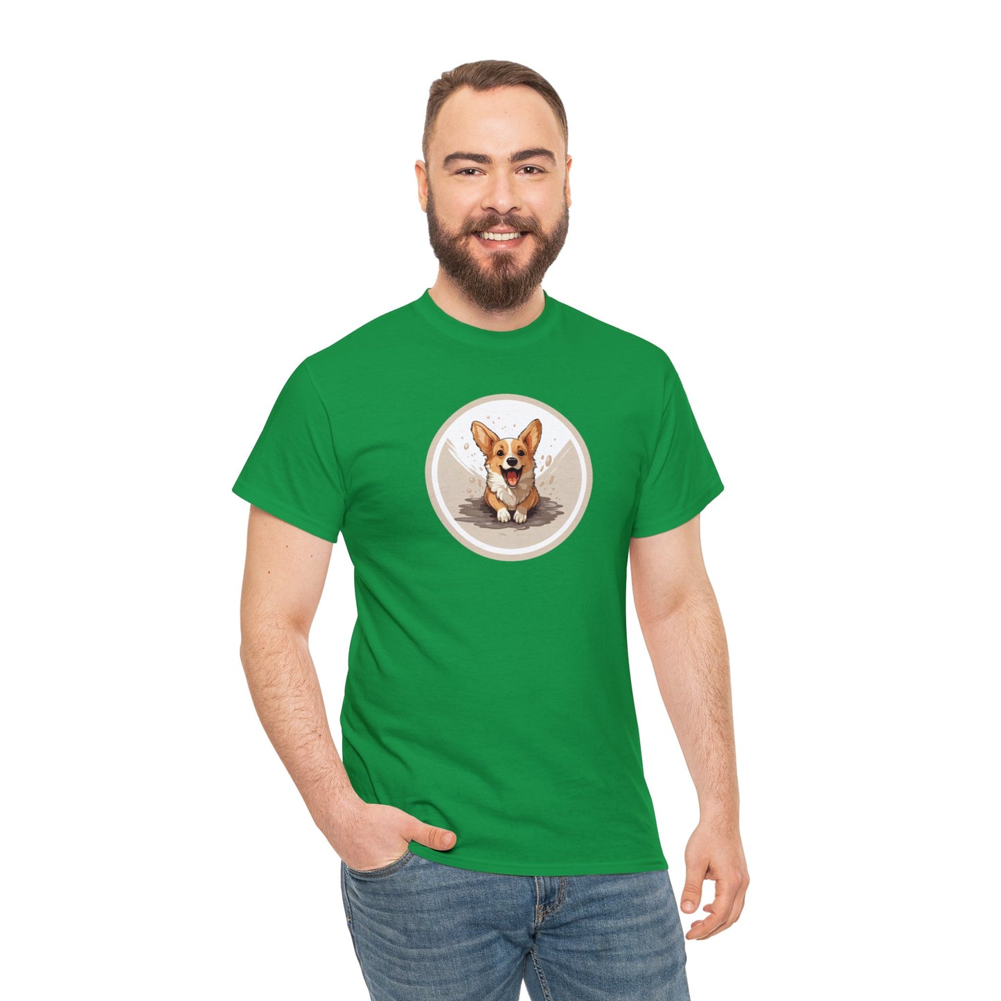 Corgi Cuteness - Unisex Heavy Cotton Tee