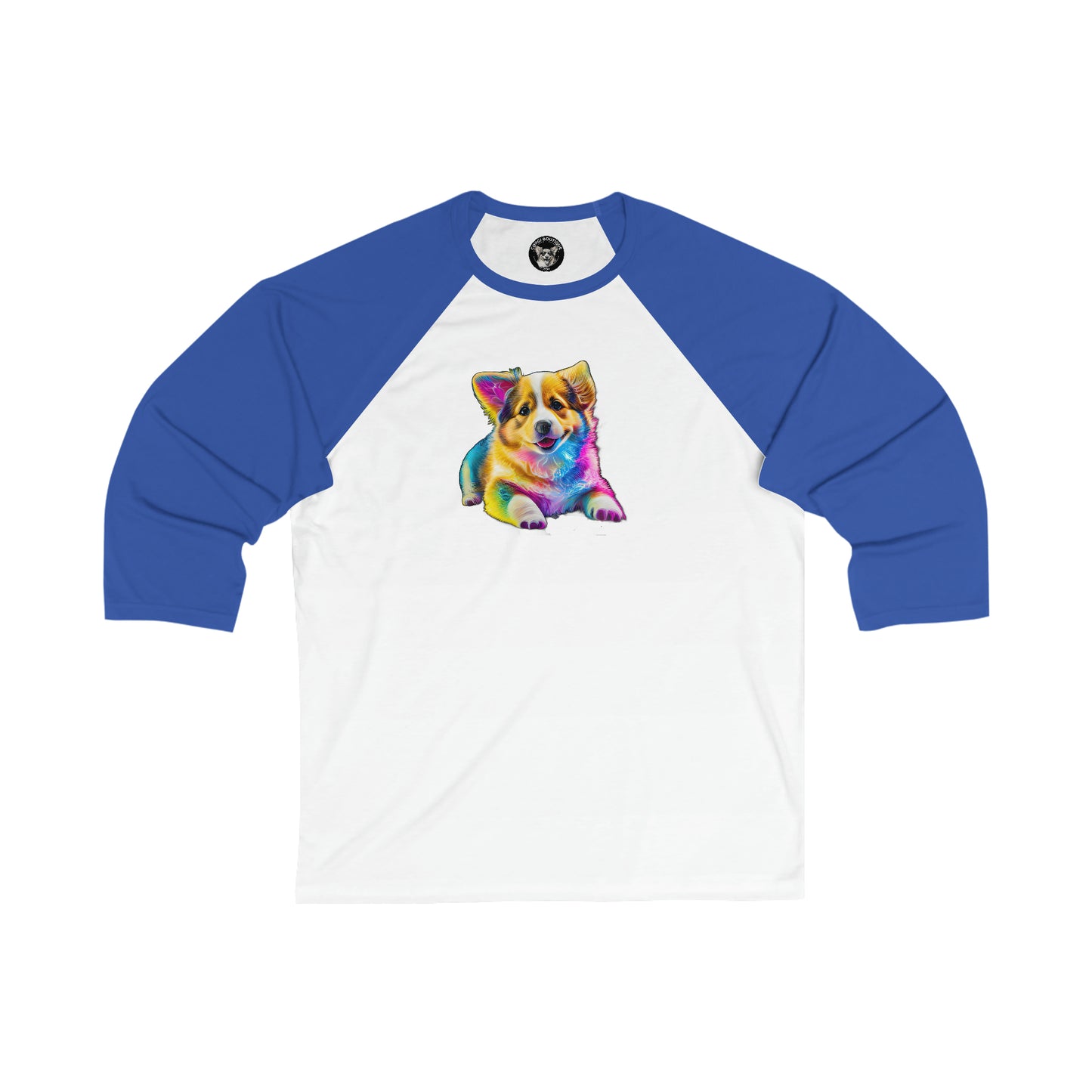 Colorful Corgi - Baseball Shirt