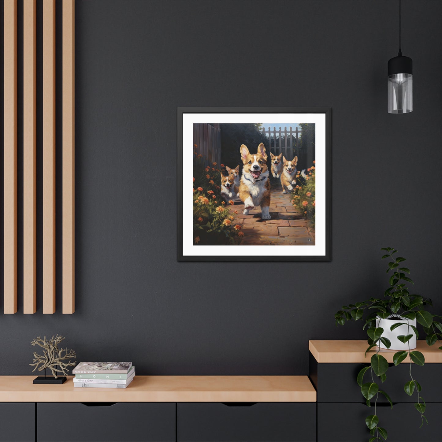 Tableau encadré « Bienvenue à la maison »