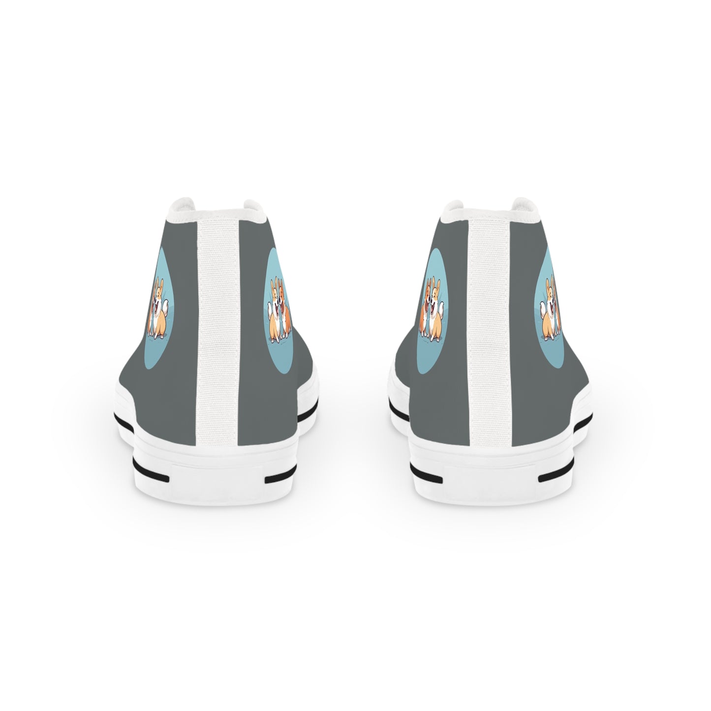 Corgi Couple - Men's High Top Sneakers