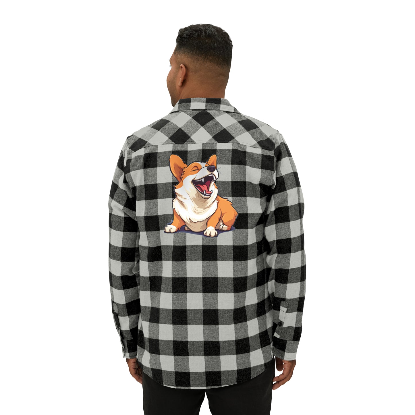 Comical Corgi - Flannel Shirt