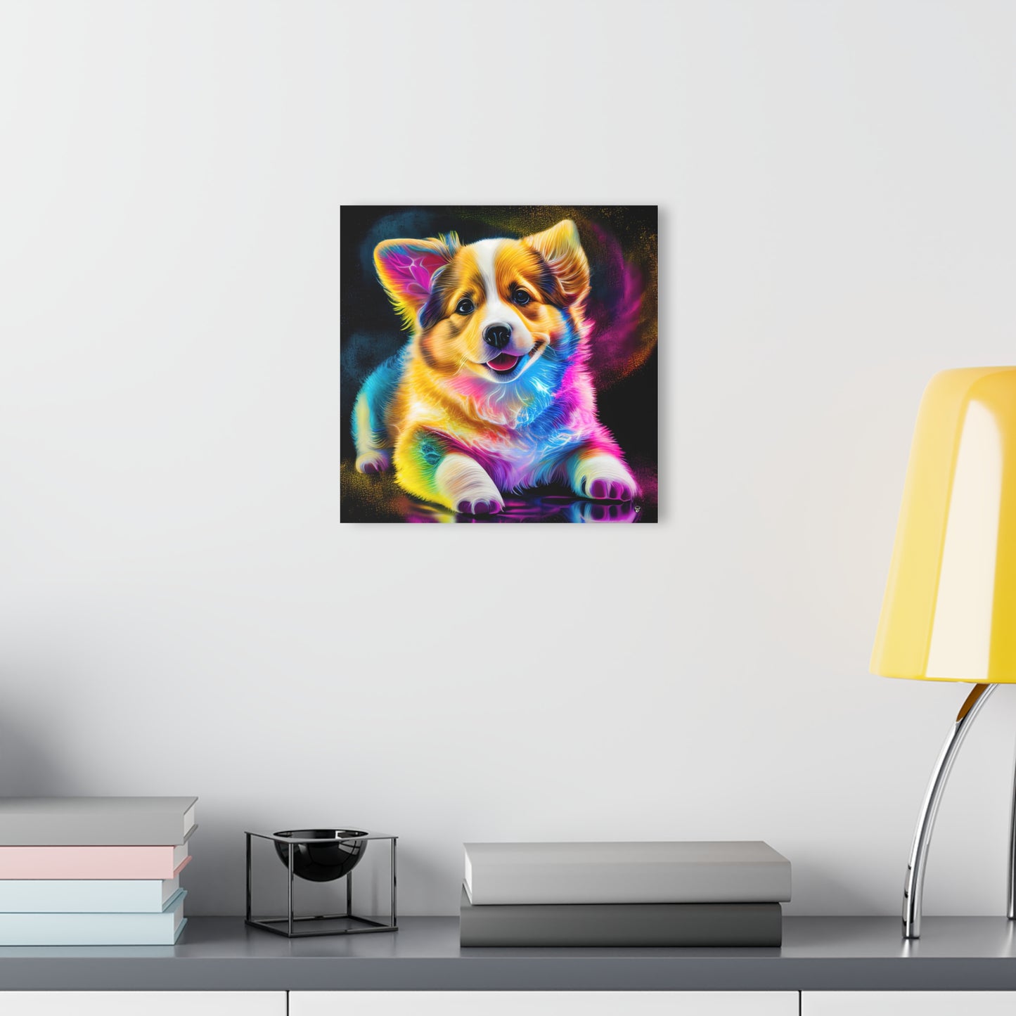 Colorful Corgi - Print on Acrylic