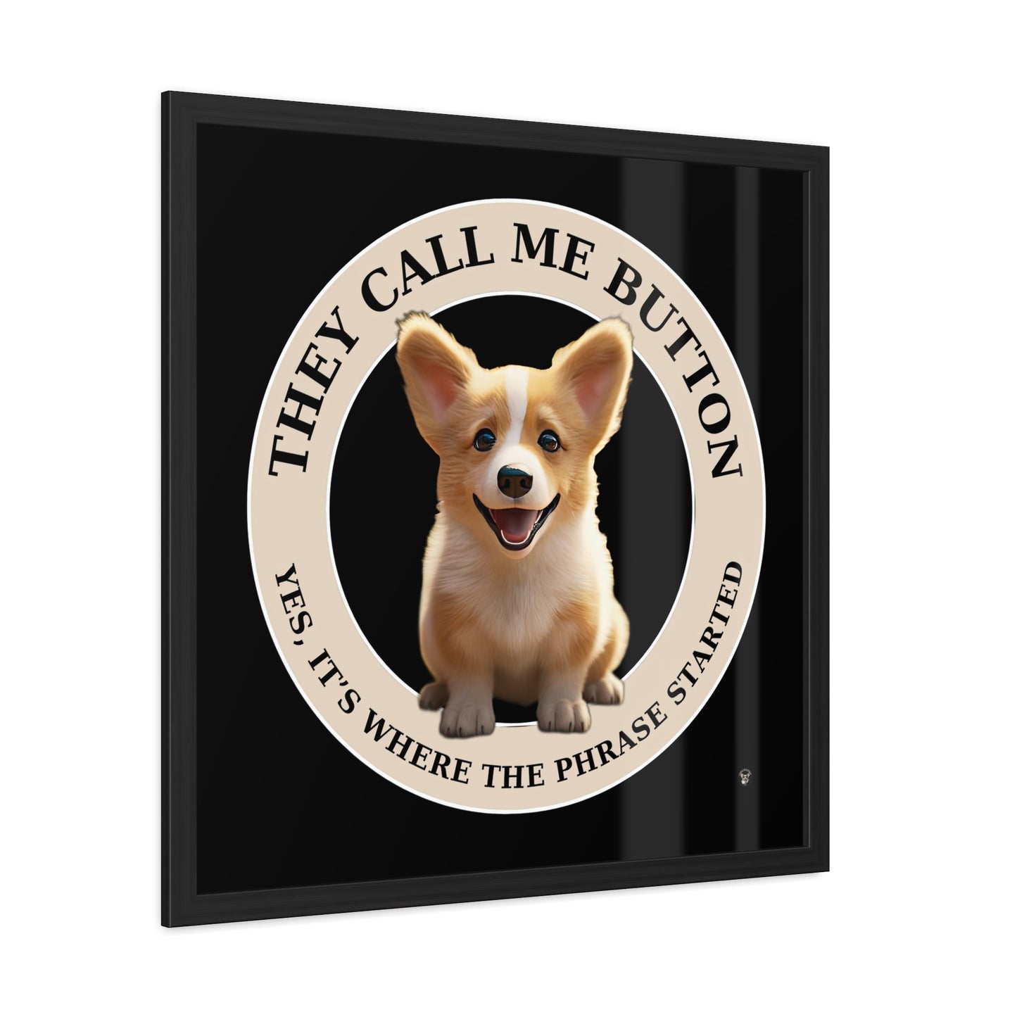 Cute as a Button - Framed Print