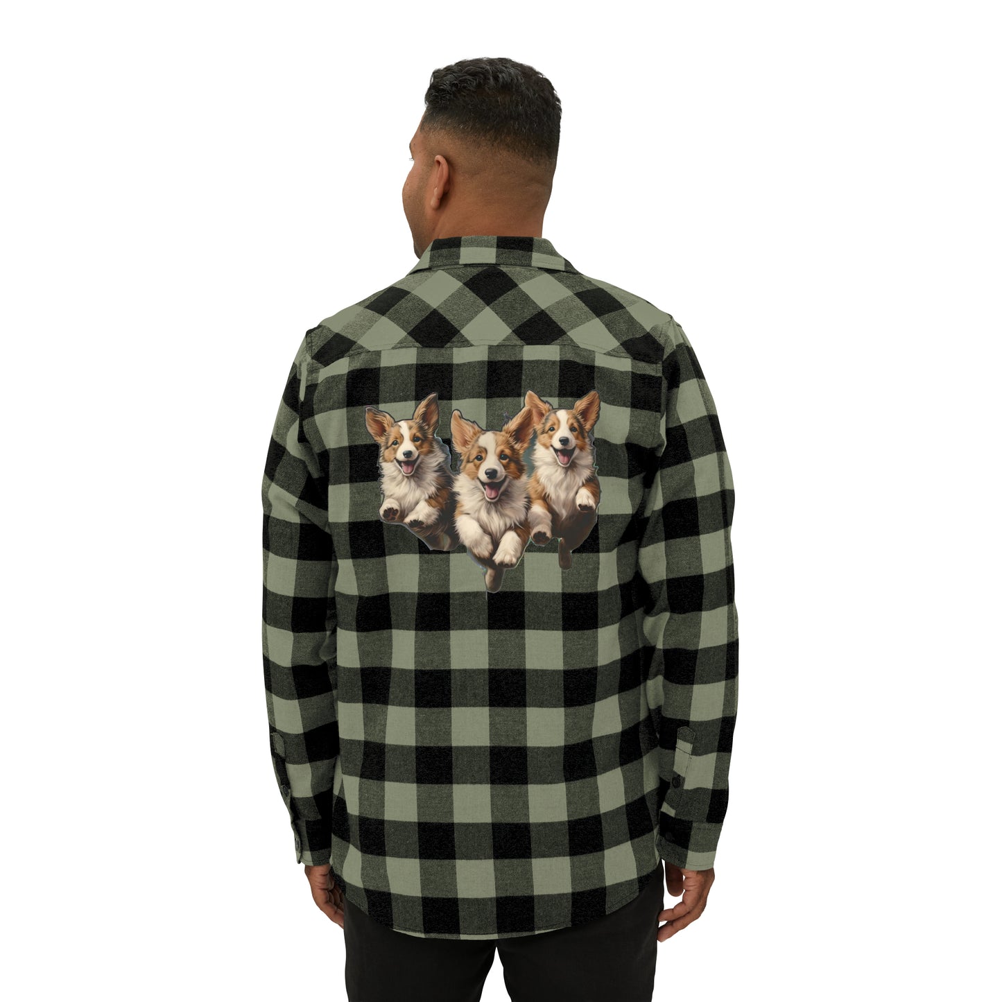 Corgi Enthusiasm - Flannel Shirt