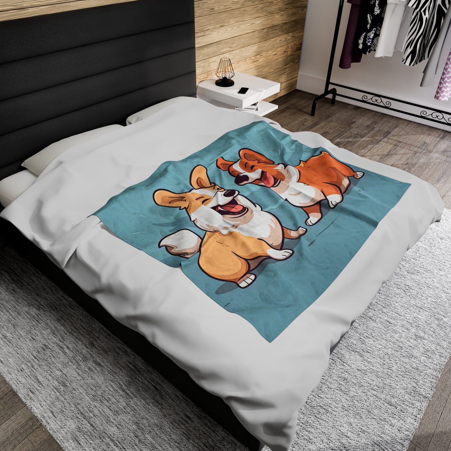 Corgi Couple - Throw Blanket