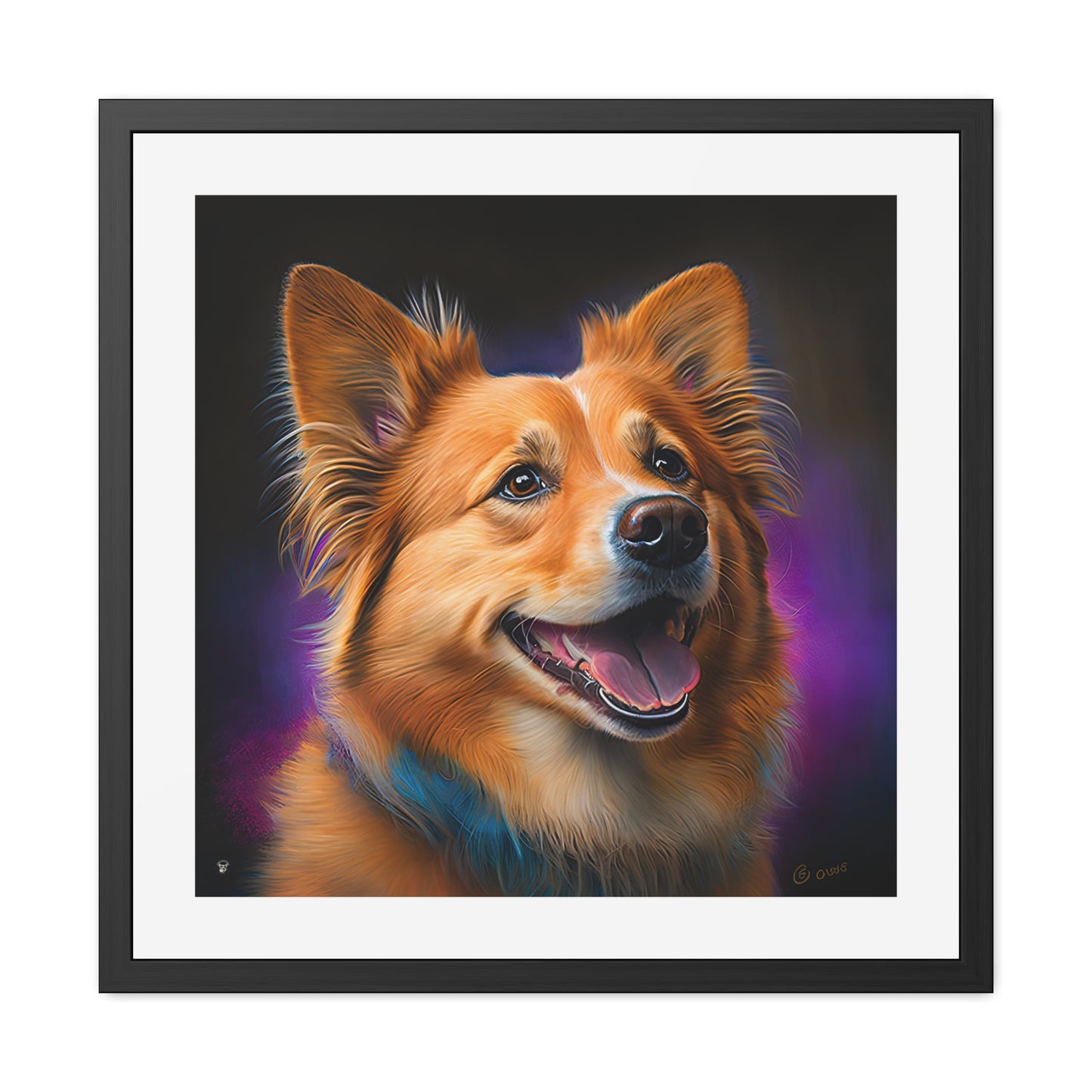 Golden Corgi - Framed Print