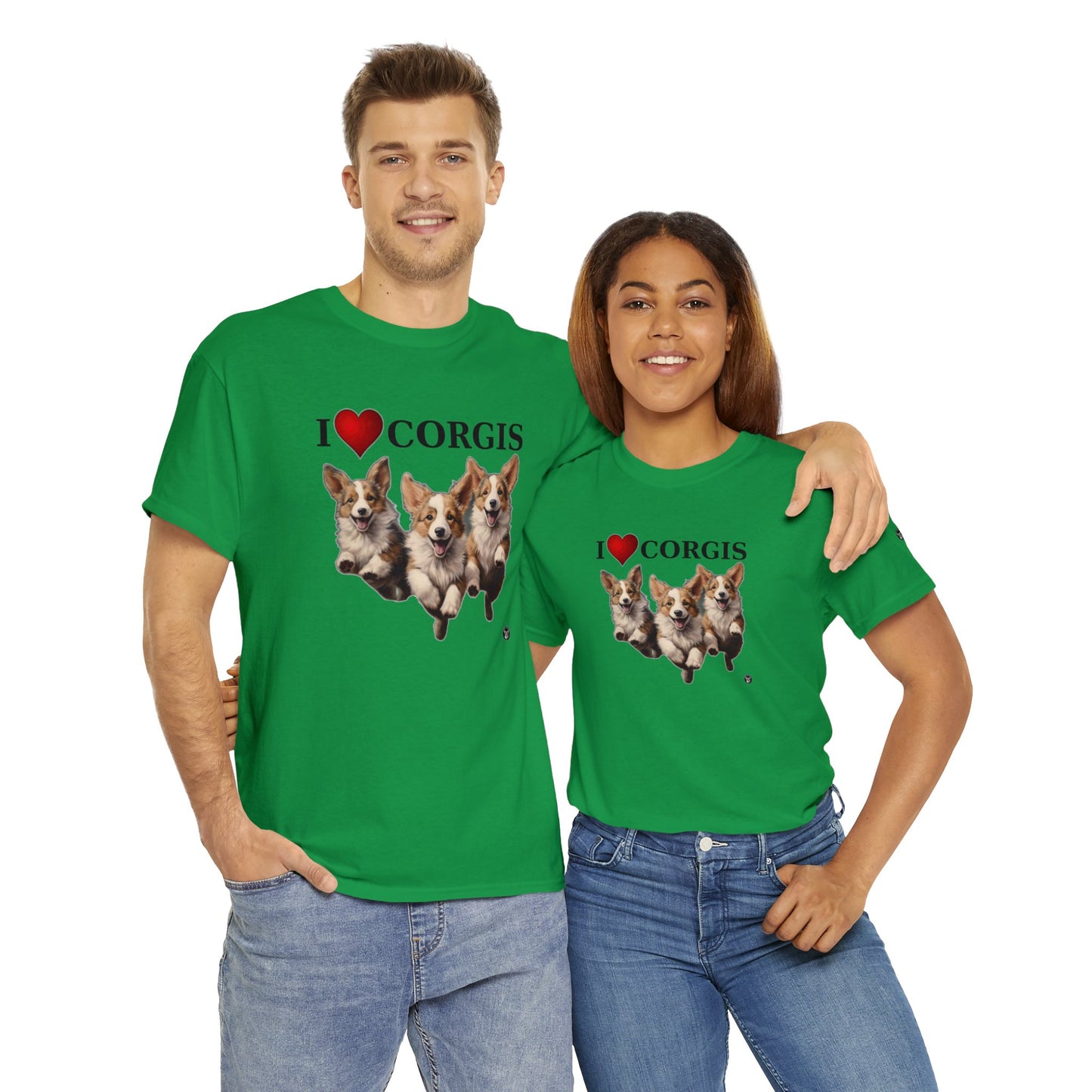 I Heart Corgis - Unisex Heavy Cotton Tee