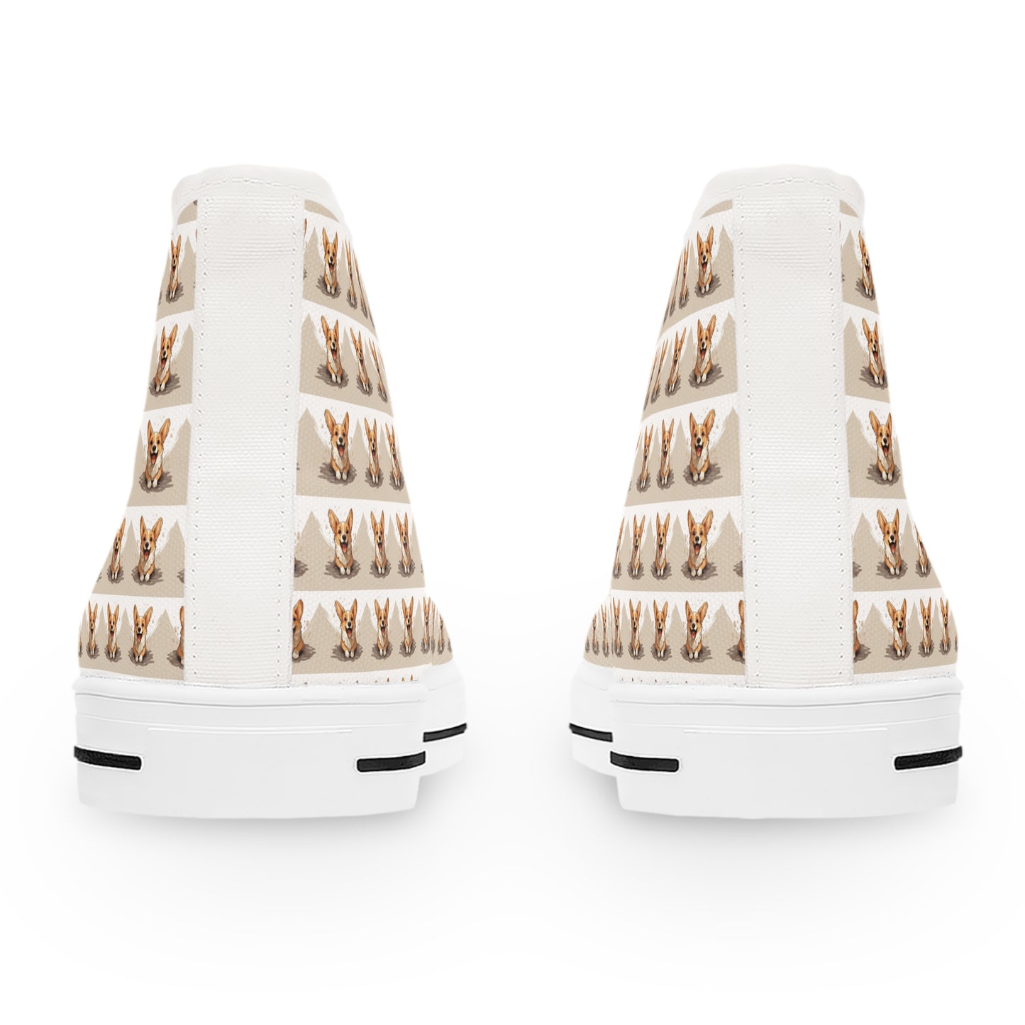 Corgi Cuteness Mosaic - Women's High Top Sneakers