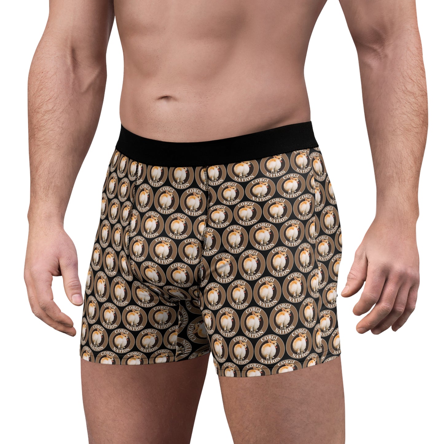 Corgi Nation Mosaic Boxer Briefs