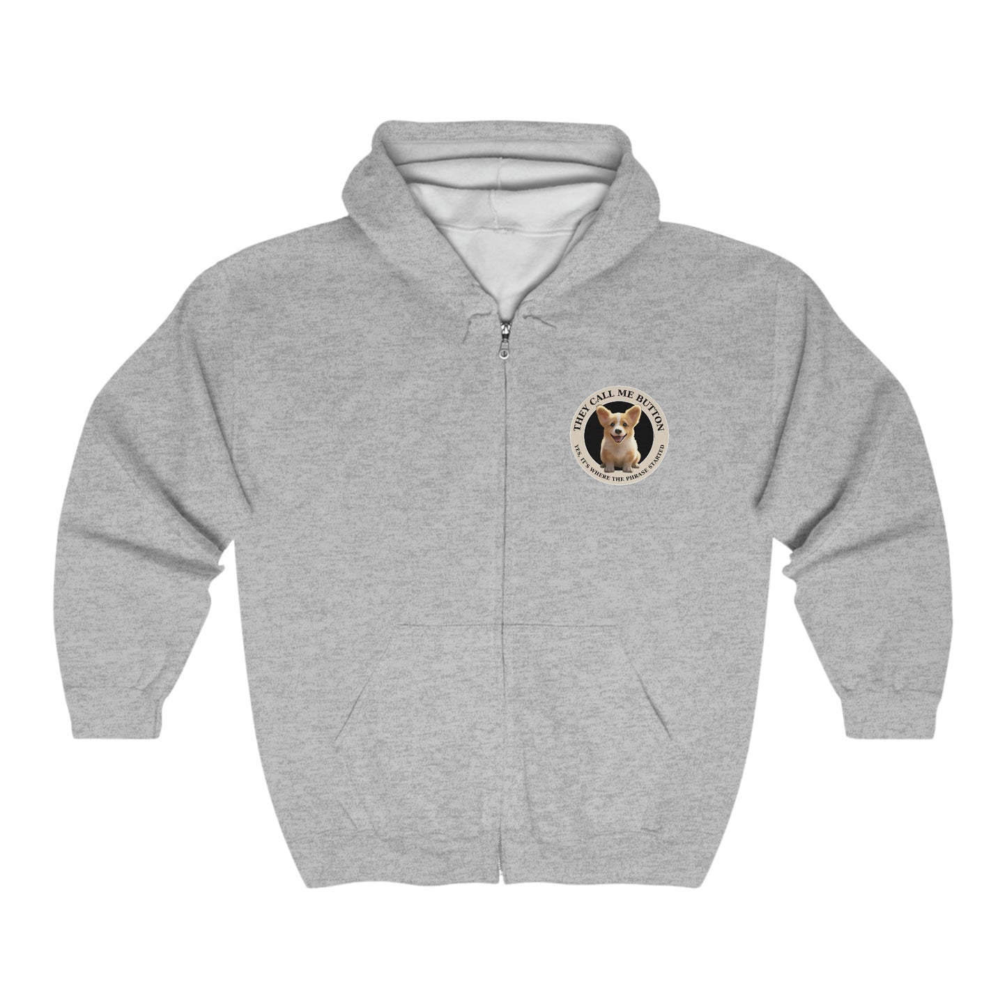 Cute as a Button - Zip Hoodie