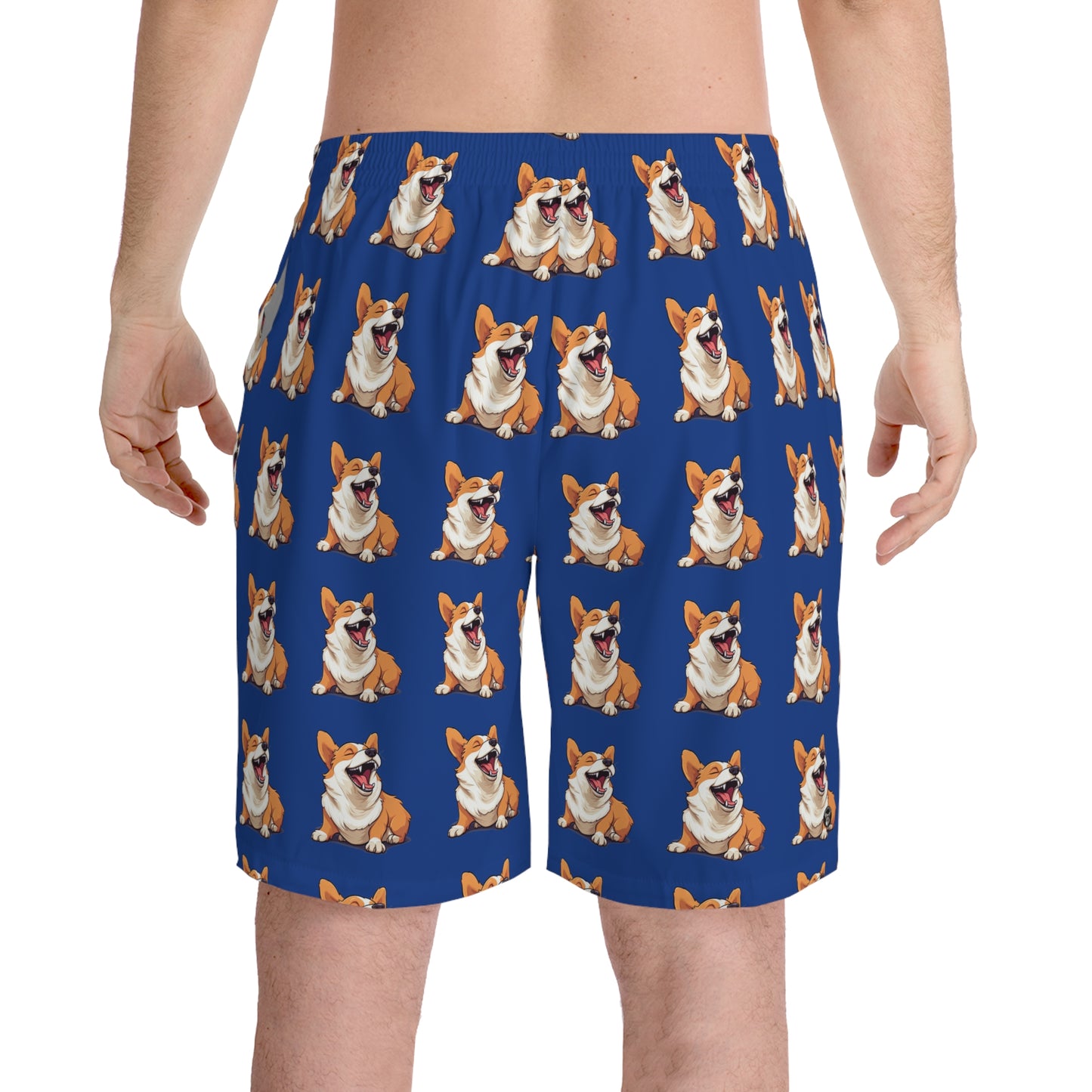 Comical Corgi Mosaic - Board Shorts