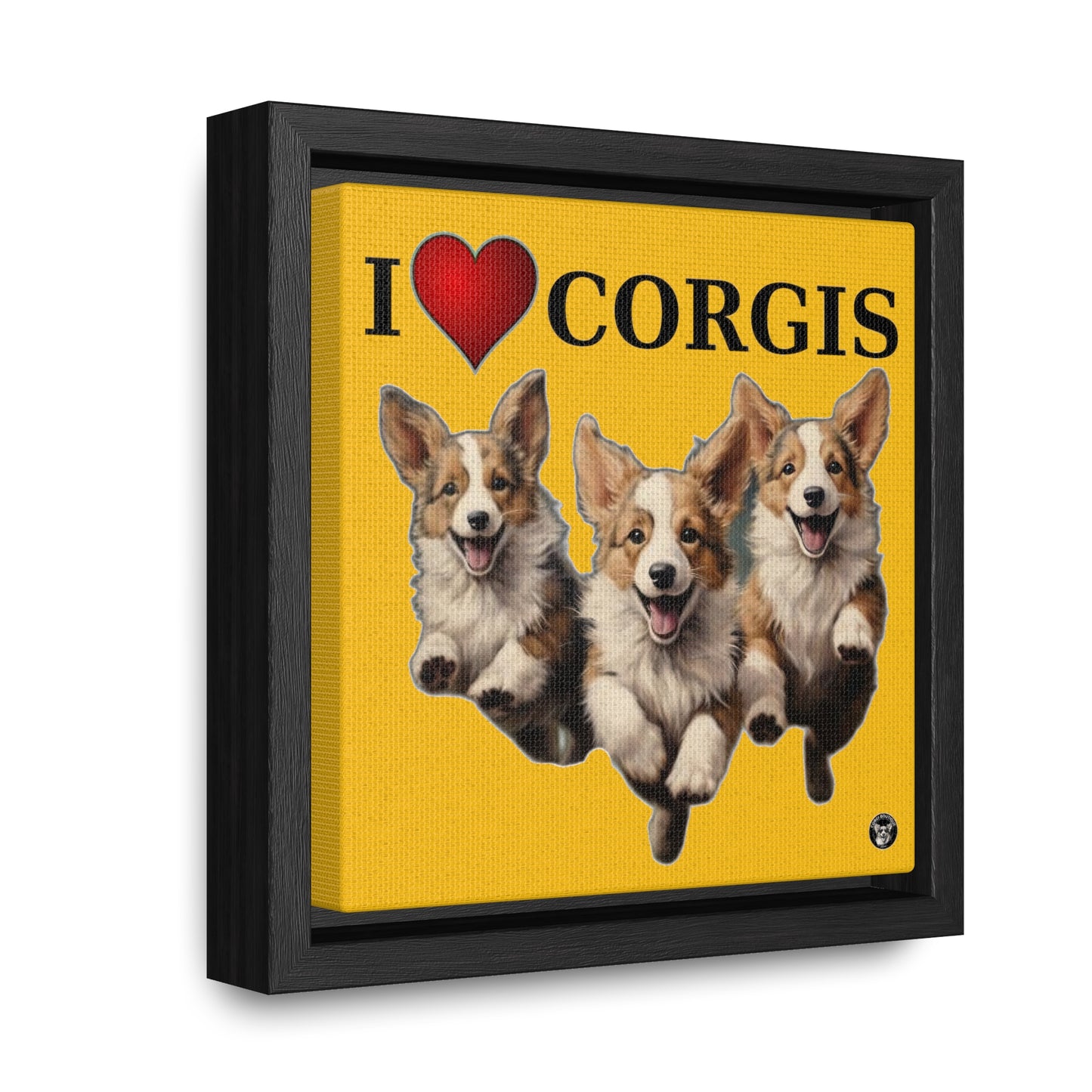 I Heart Corgis - Framed on Canvas