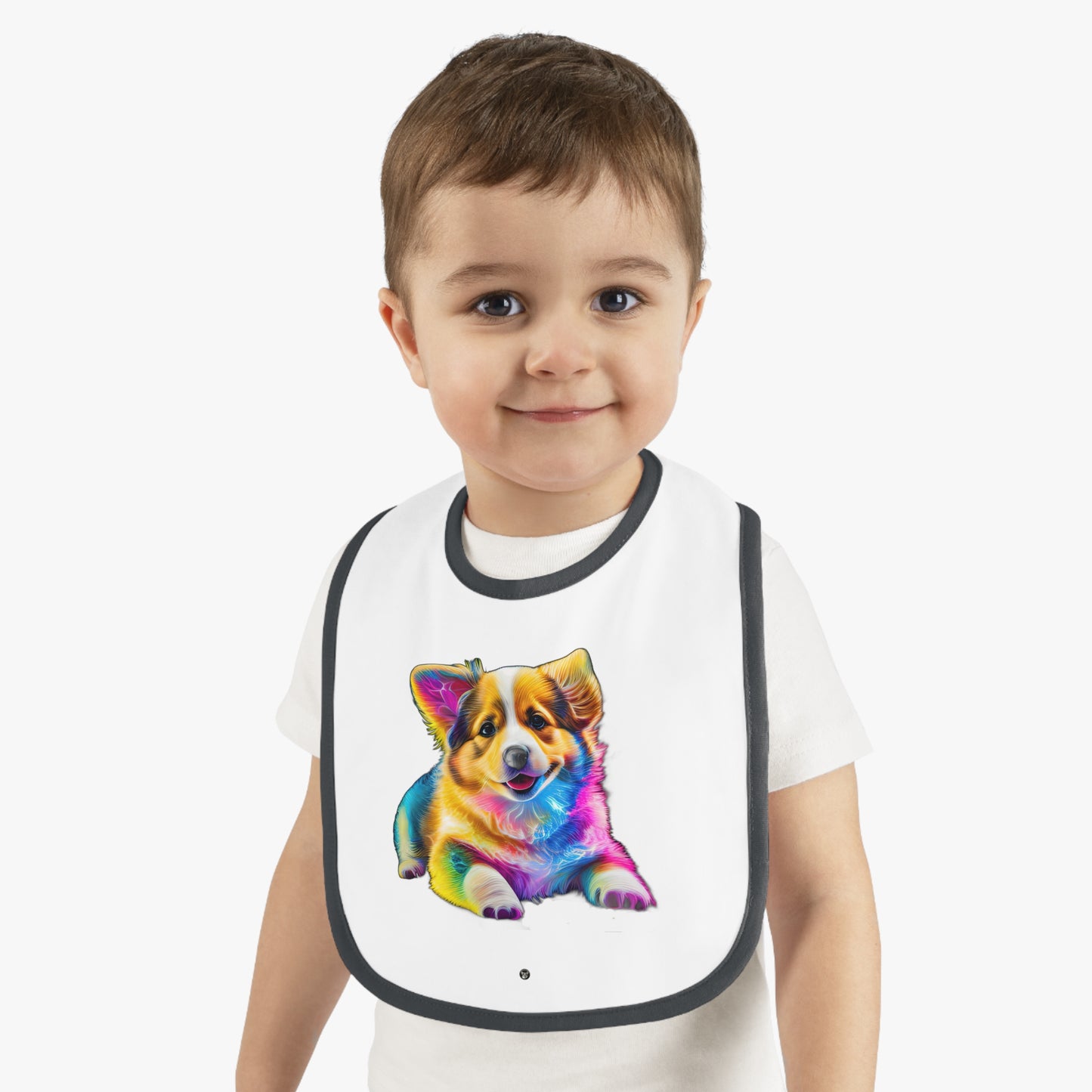 Colorful Corgi - Baby Bib