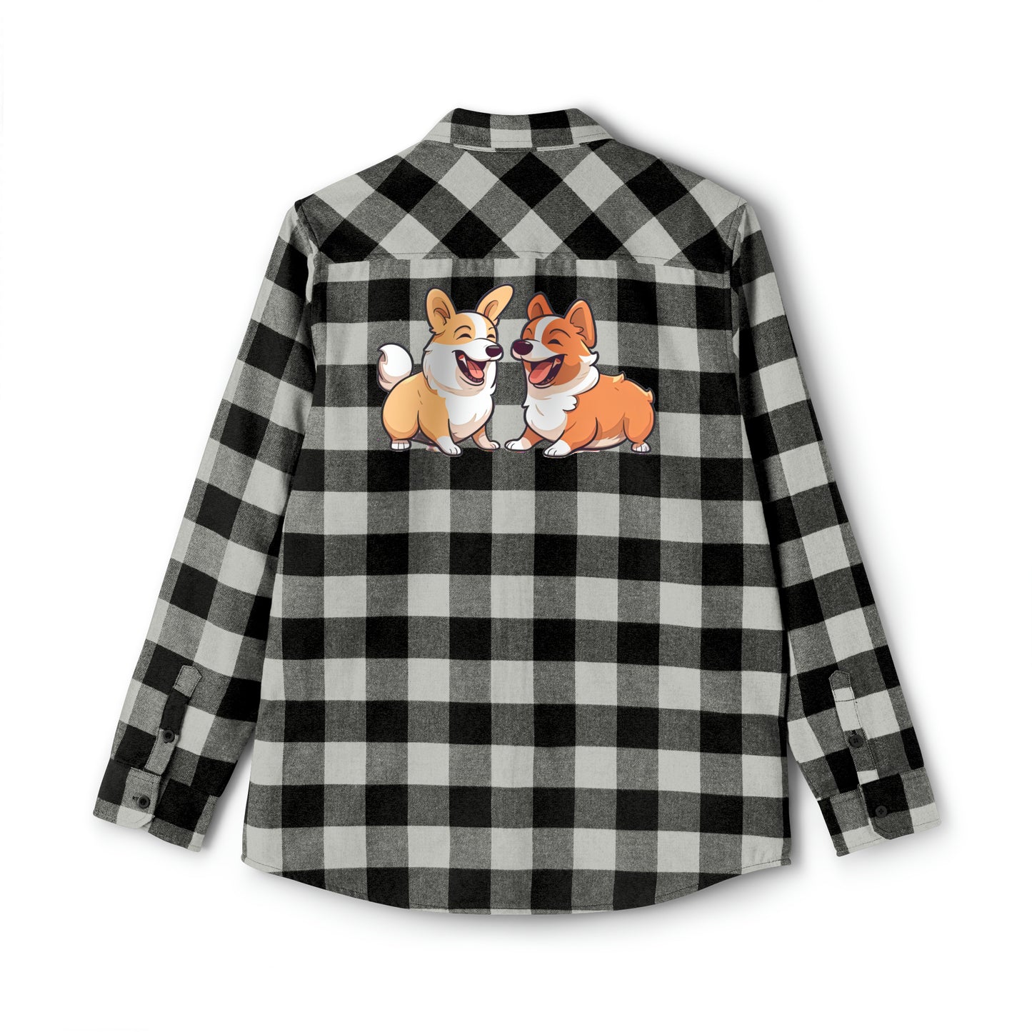 Corgi Couple - Flannel Shirt