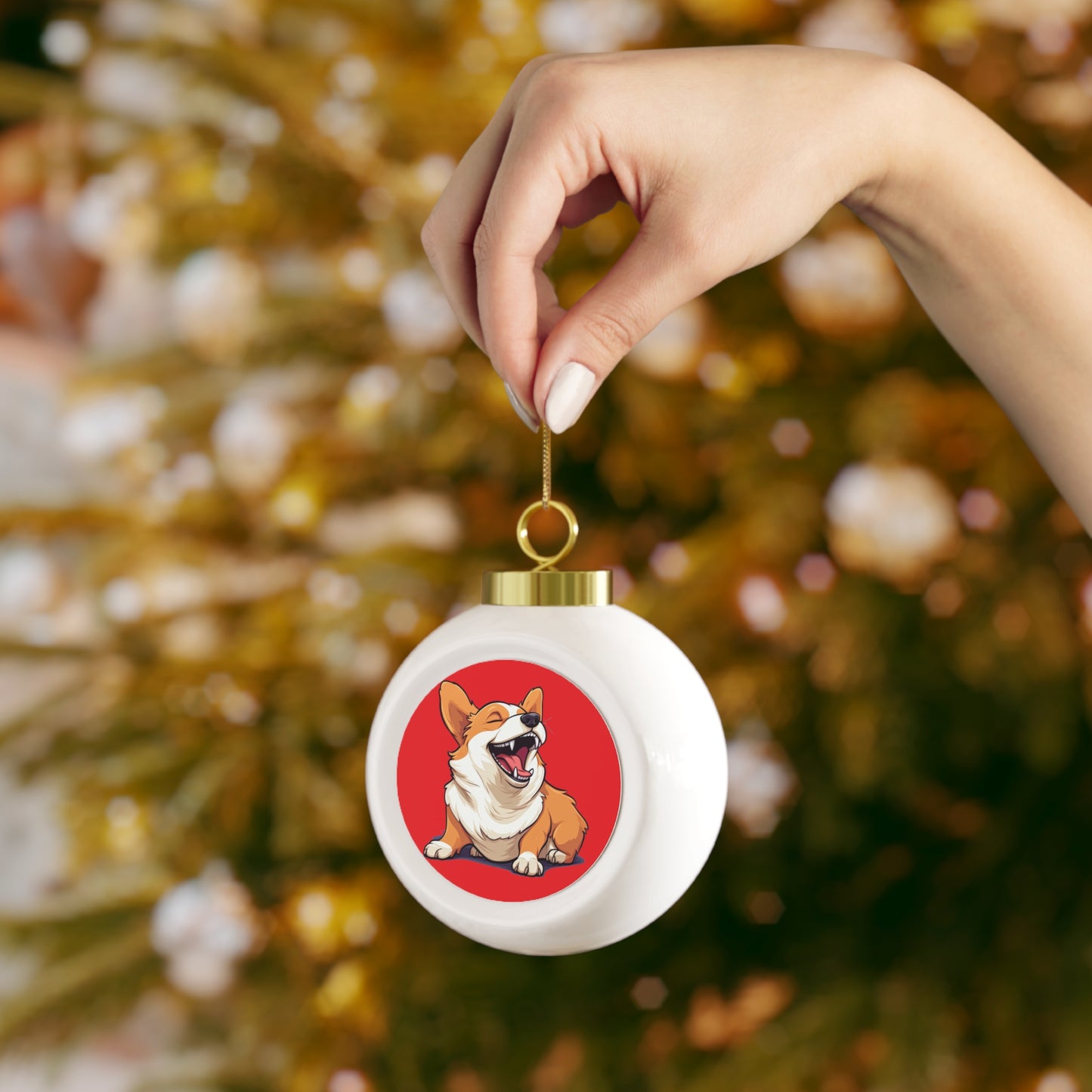 Comical Corgi - Christmas Tree Ball