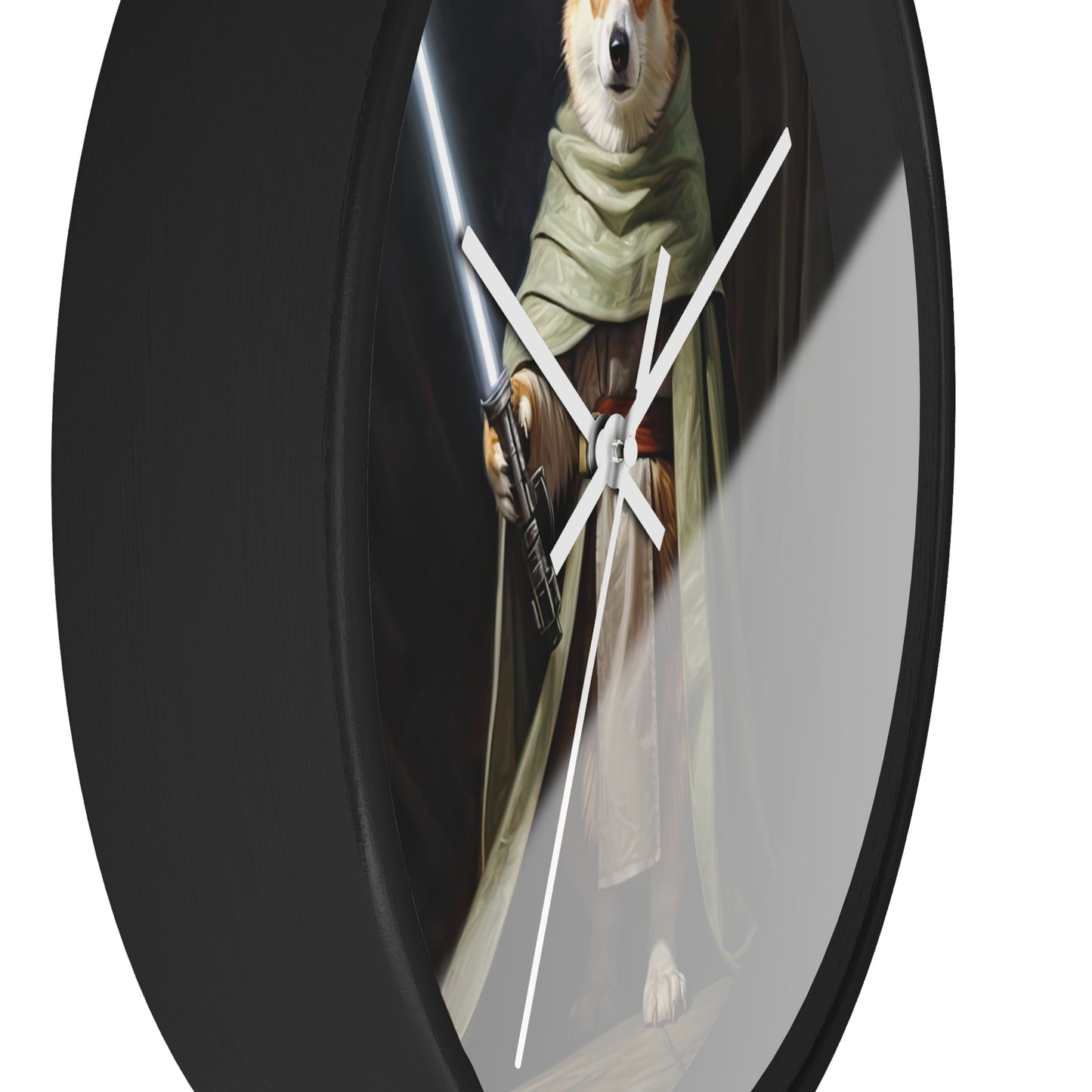 Jedi Corgi - Wall Clock