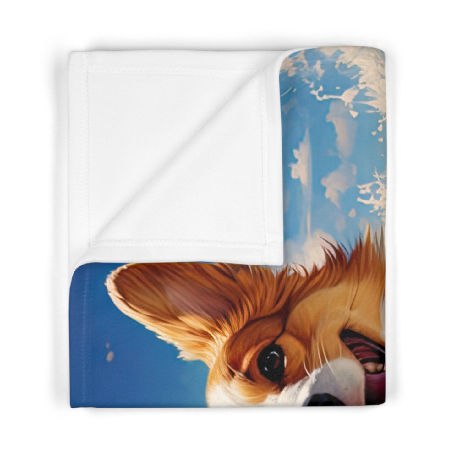 Cowabunga Corgi - Baby Blanket