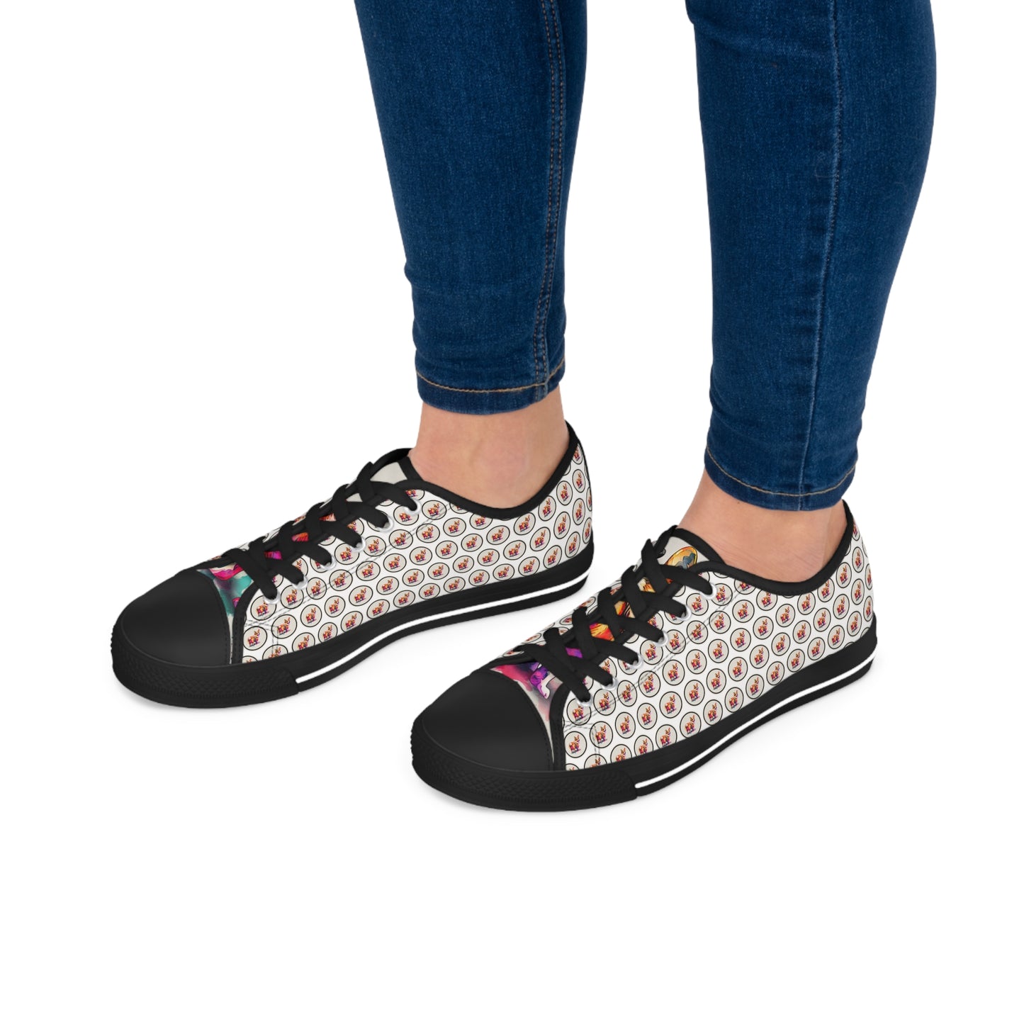 The Observer Mosaic - Women's Low Top Sneakers