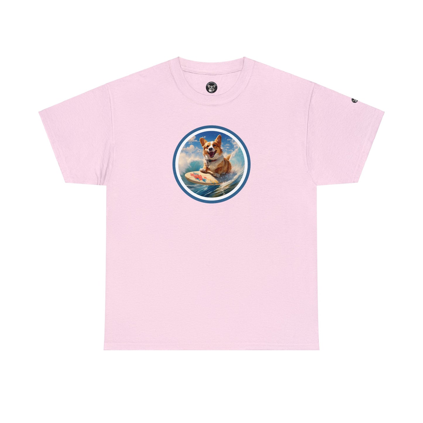 Cowabunga Corgi - Unisex Heavy Cotton Tee