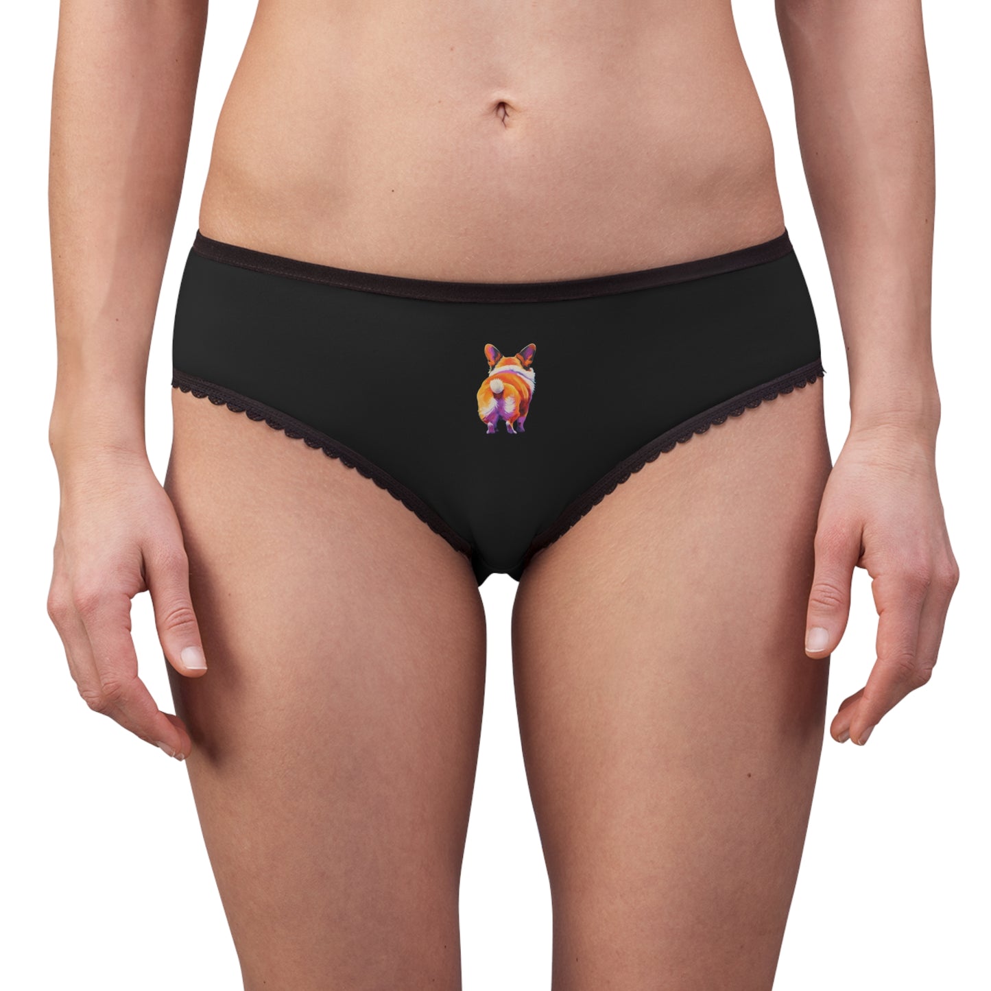Corgi Butt Panties in Black