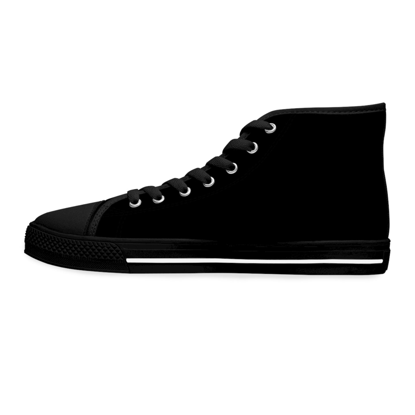 Little Light Knight Corgi Star Warrior Women's High Top Casual Black Canvas Sneakers