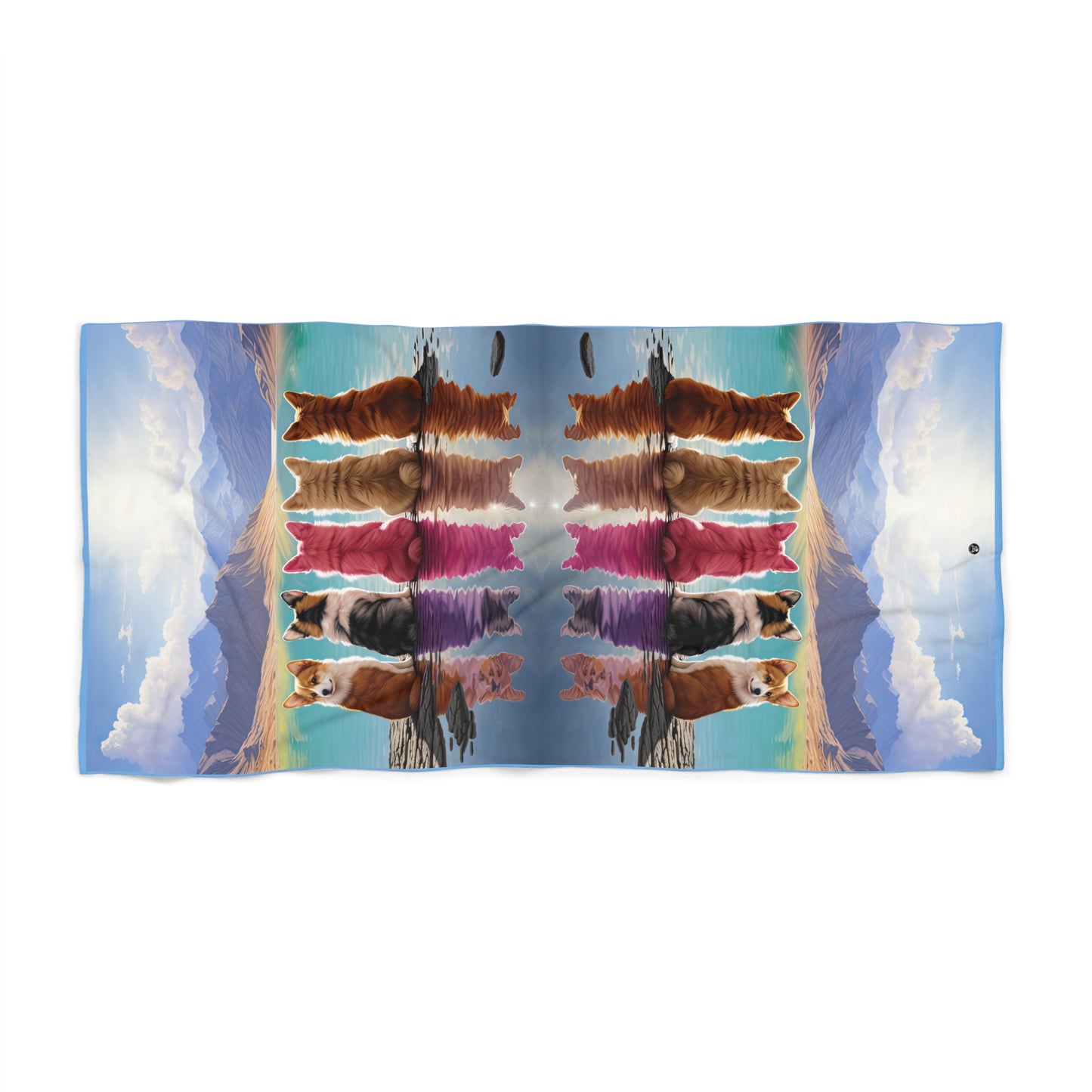 Corgi Lake - Beach Towel